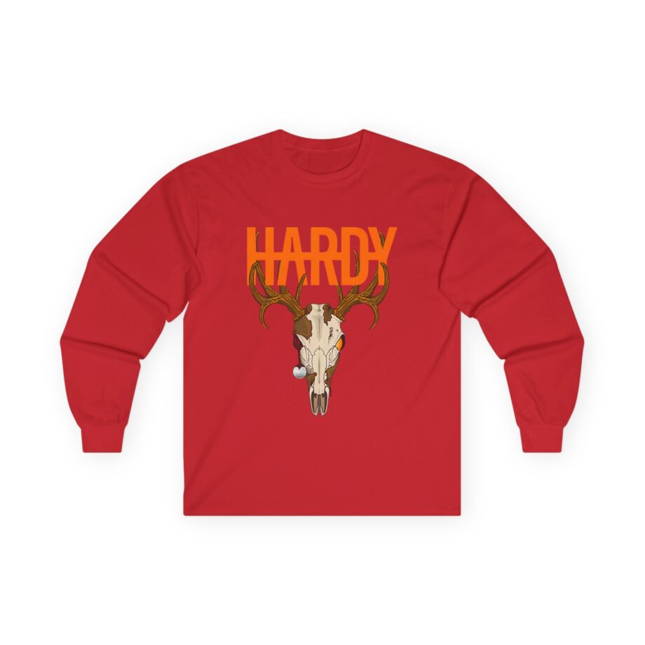 Hardy Deer Skull Unisex Ultra Cotton Long Sleeve Tee