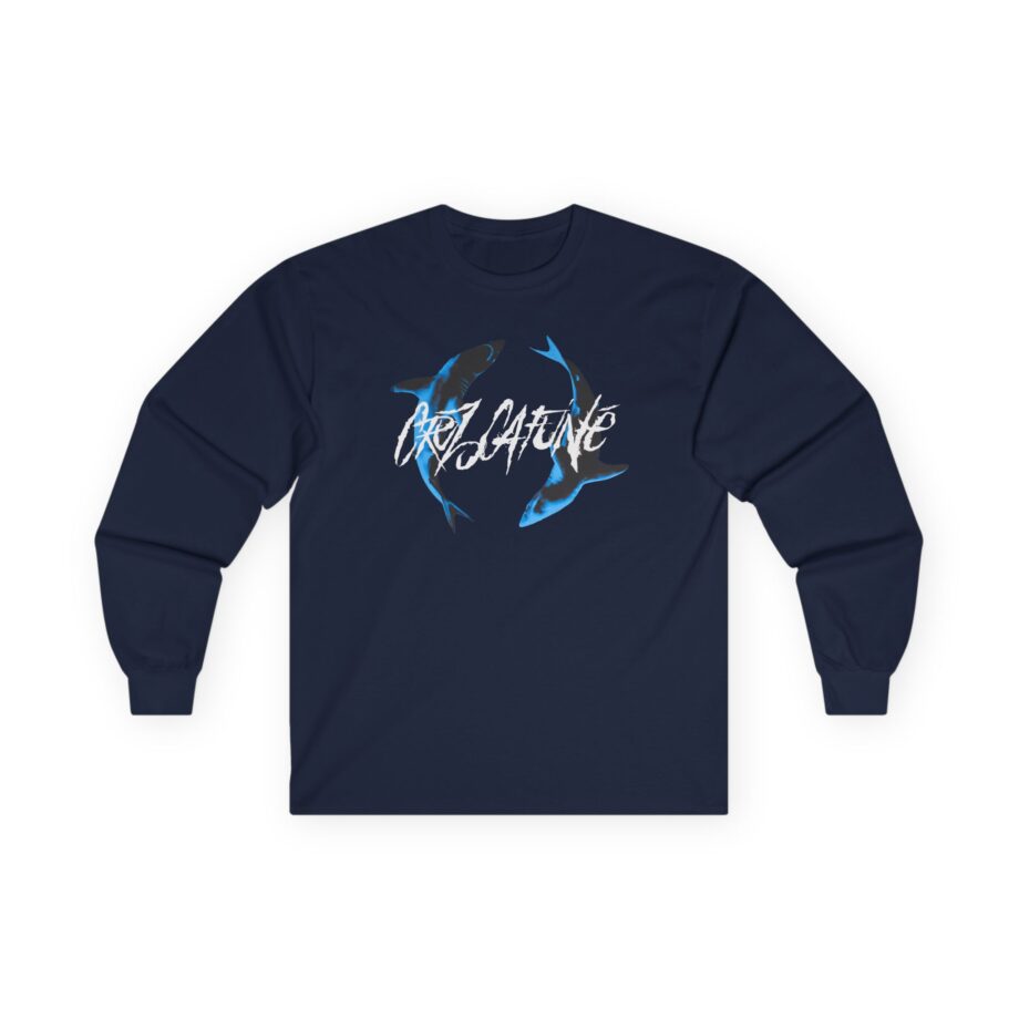 Cruz Cafune Double Shark Unisex Ultra Cotton Long Sleeve Tee