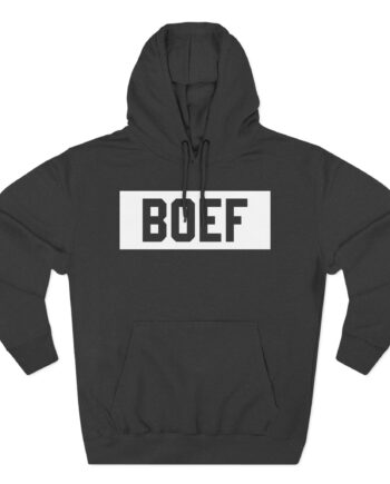 Boef Three-Panel Fleece Hoodie