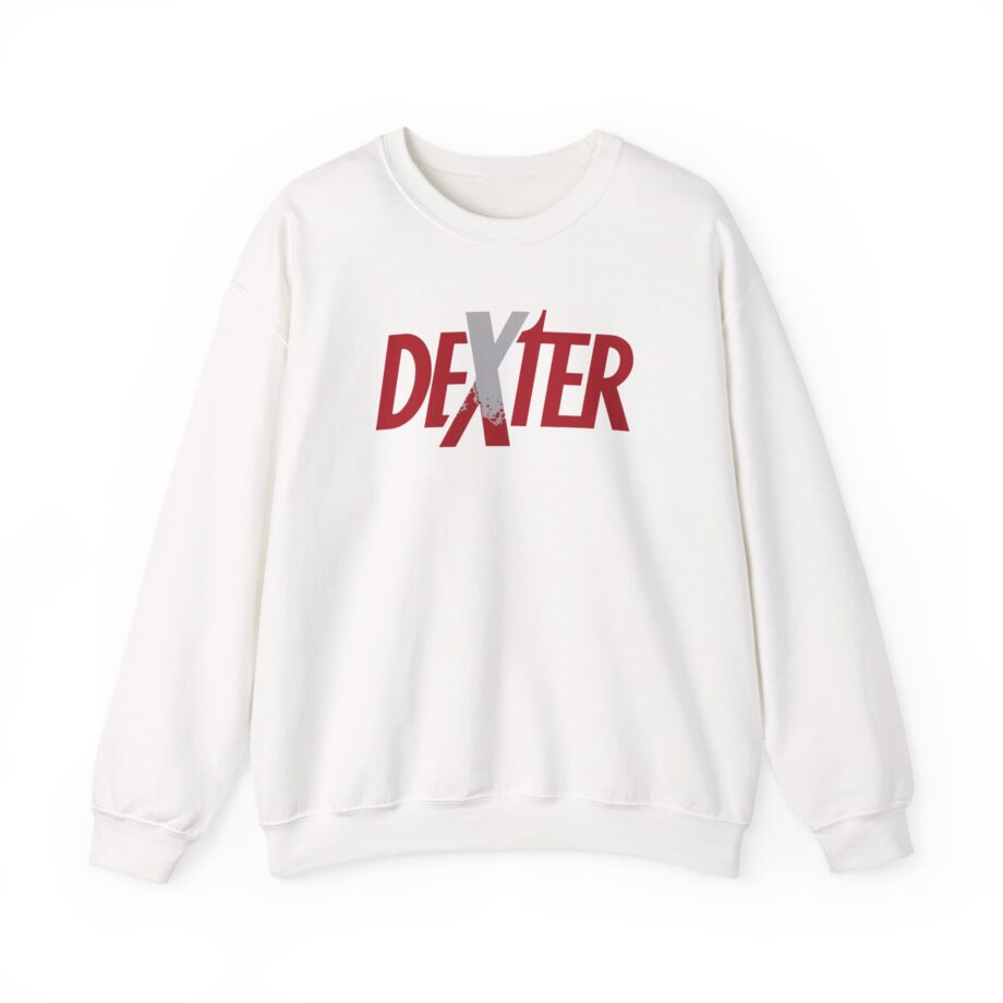 Dexter Spatter Logo Unisex Heavy Blend™ Crewneck Sweatshirt