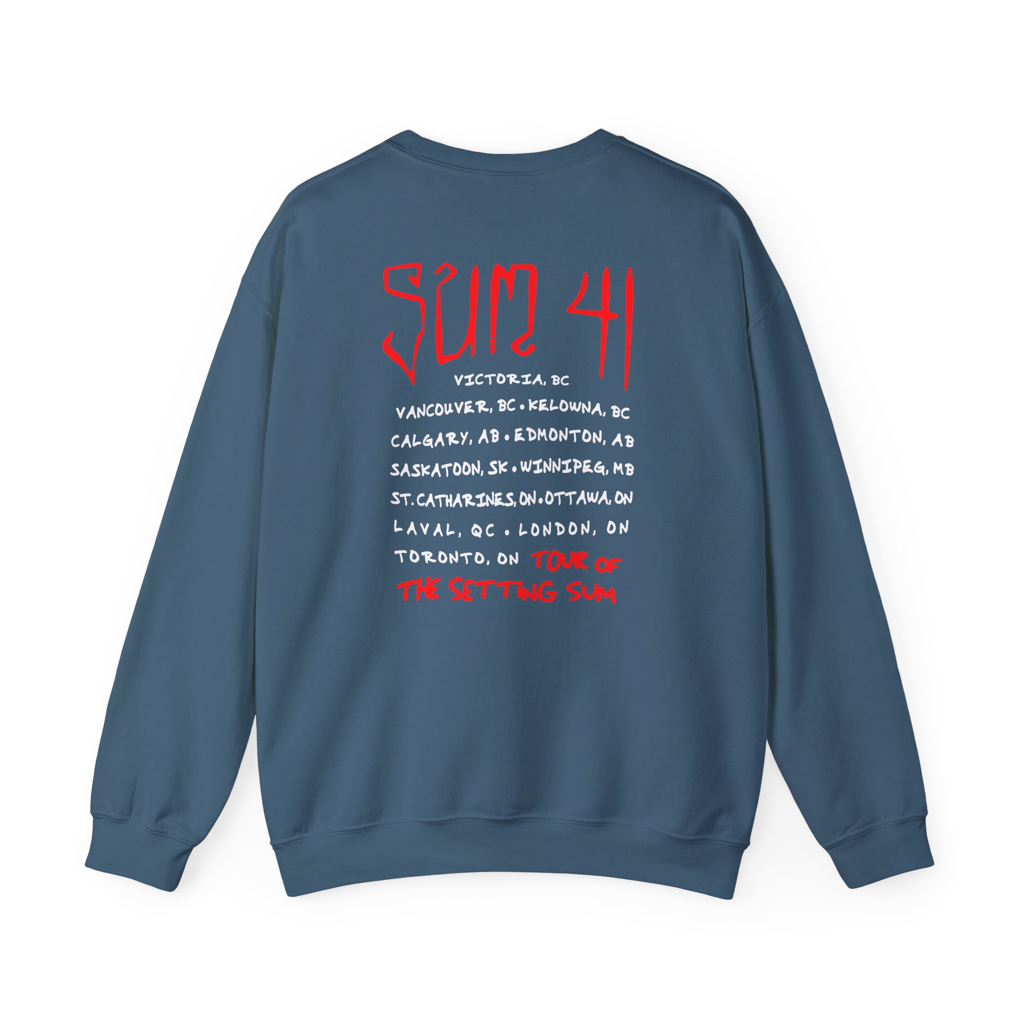 Sum 41 Skull Sketch Tour Unisex Heavy Blendâ„¢ Crewneck Sweatshirt