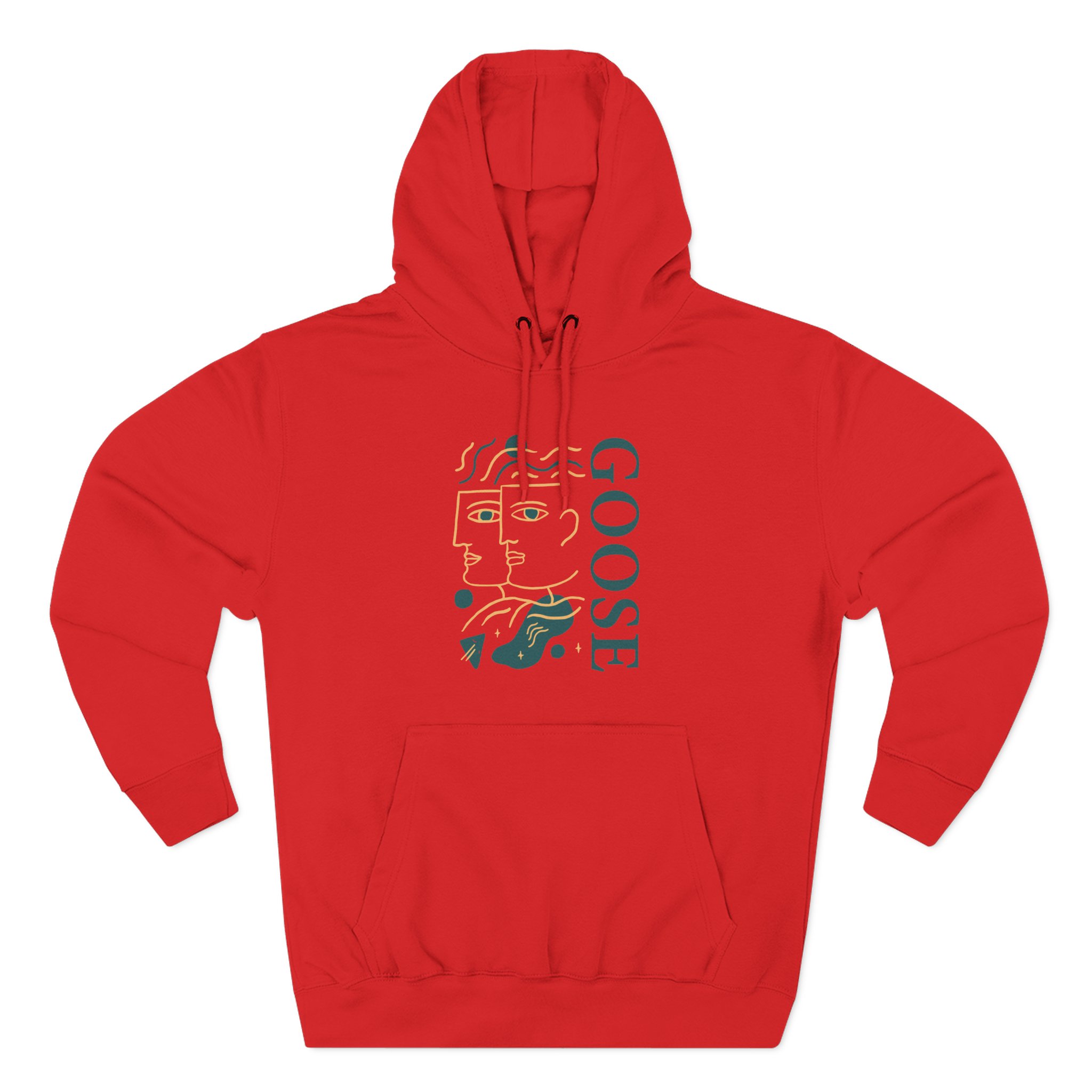 Goose Three-Panel Fleece Hoodie