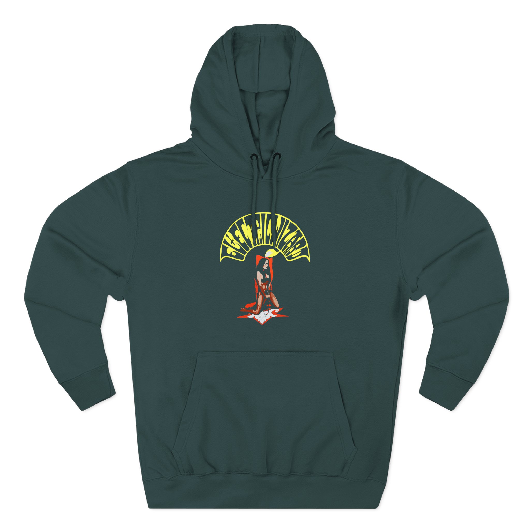 Electric Wizard Candle Three-Panel Fleece Hoodie