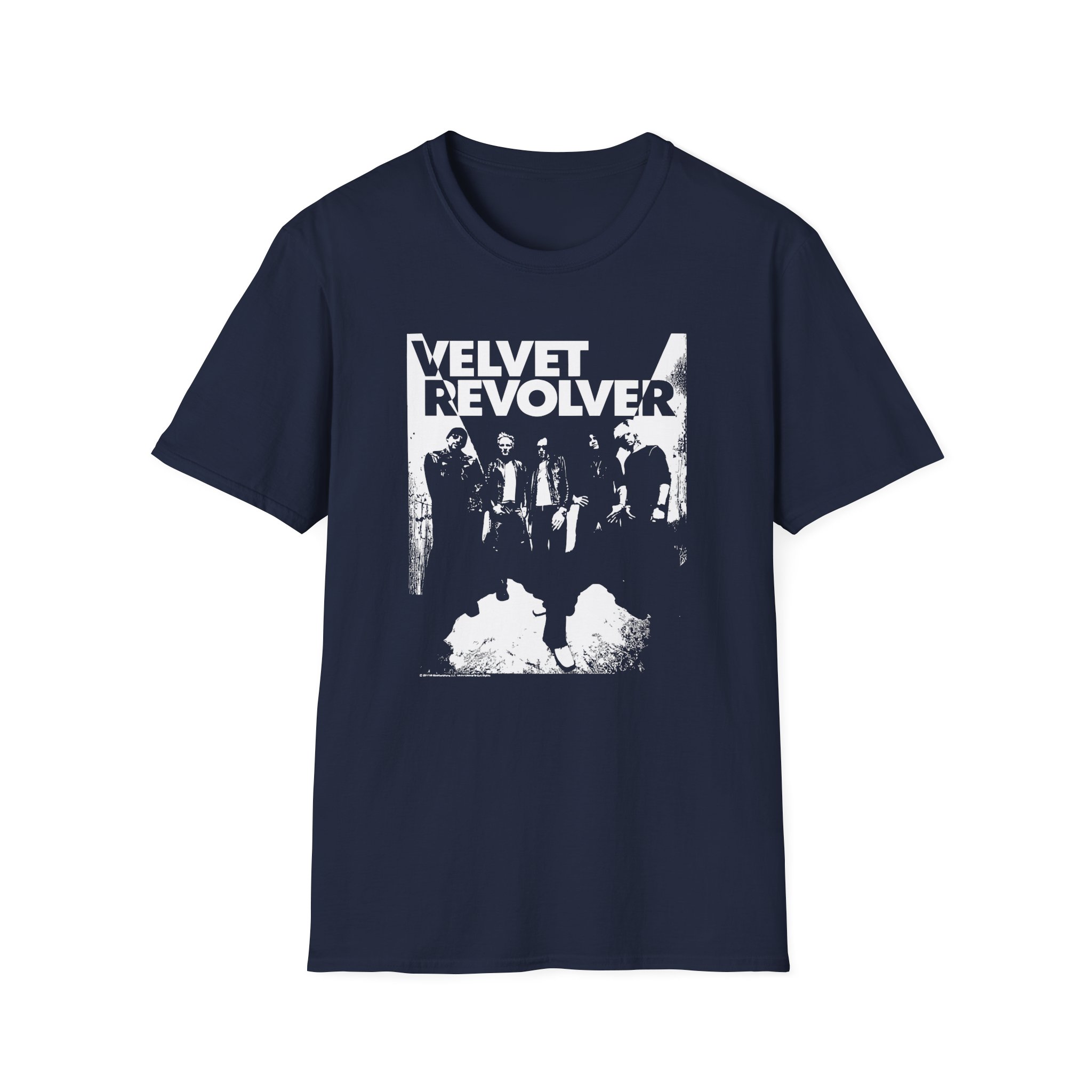 Velvet Revolver Velvet Skull Military Unisex Softstyle T-Shirt
