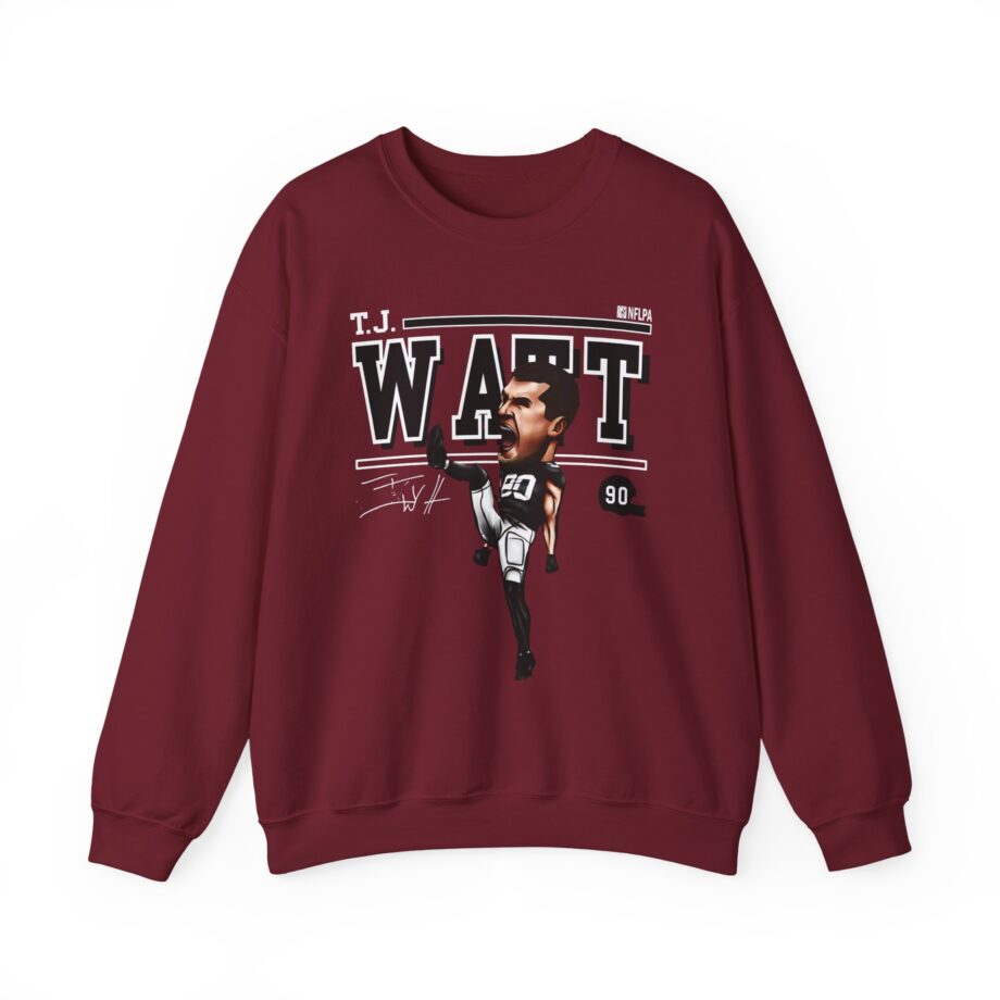 Tj Watt Cartoon Unisex Heavy Blend™ Crewneck Sweatshirt