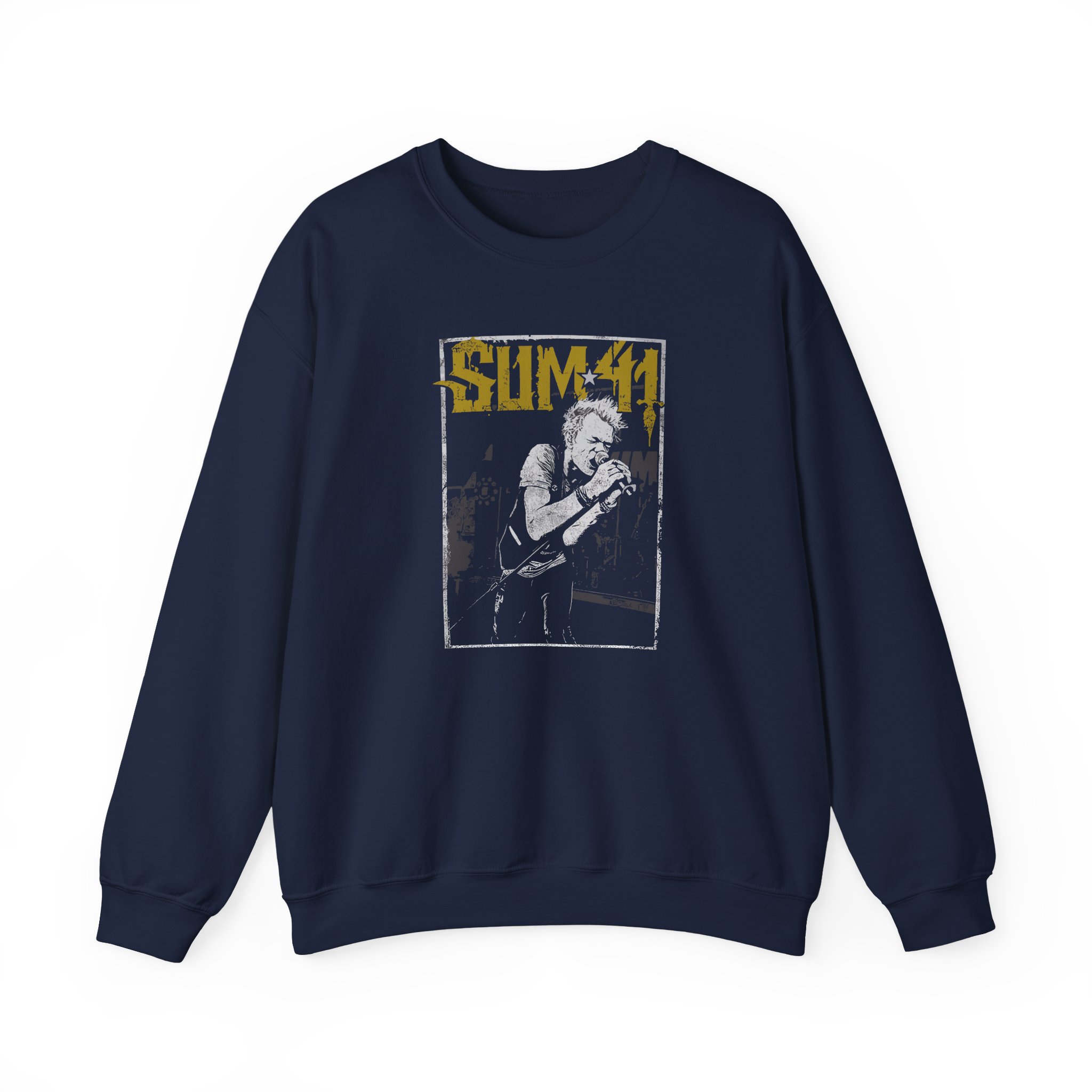 Sum 41 Illustrated Live Shot Unisex Heavy Blendâ„¢ Crewneck Sweatshirt