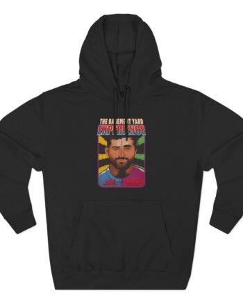 Split Face Basement Yard Experience Three-Panel Fleece Hoodie