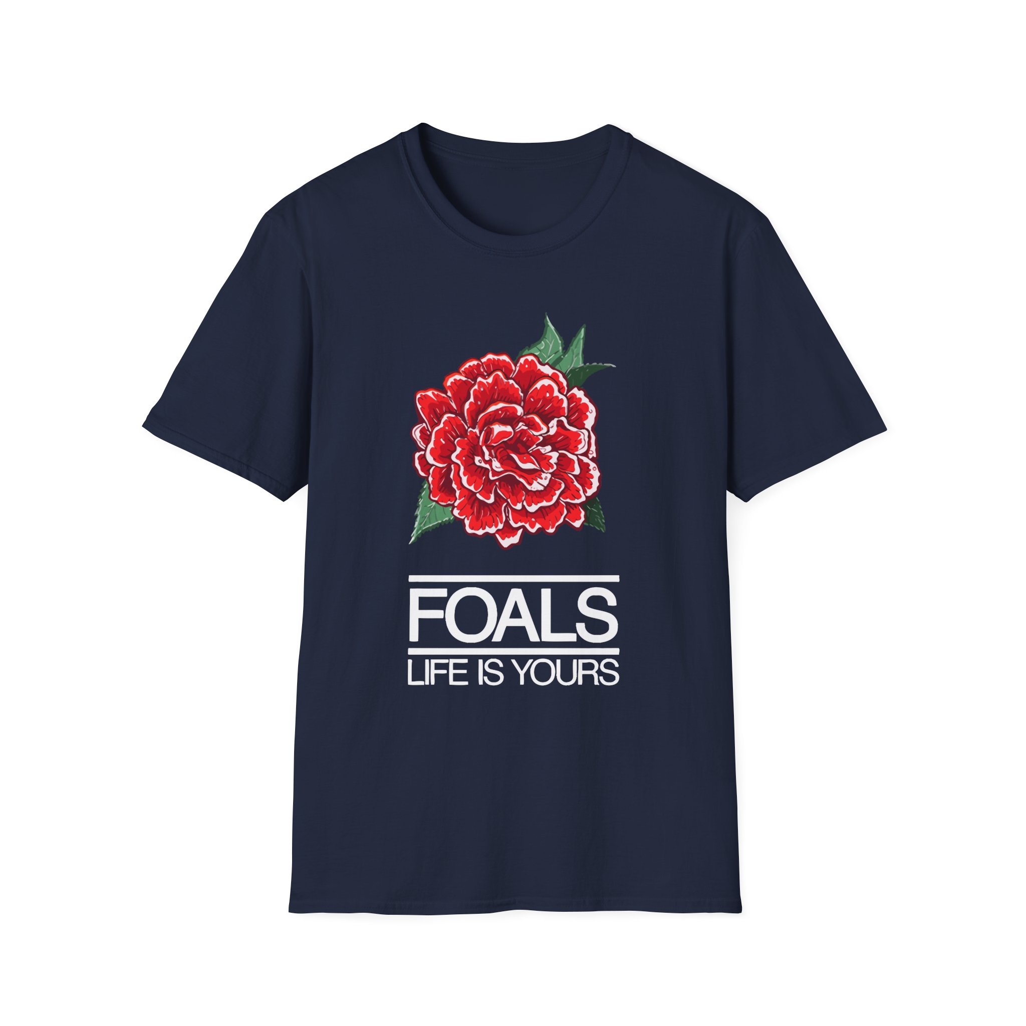 Foals Red Rose Unisex Softstyle T-Shirt