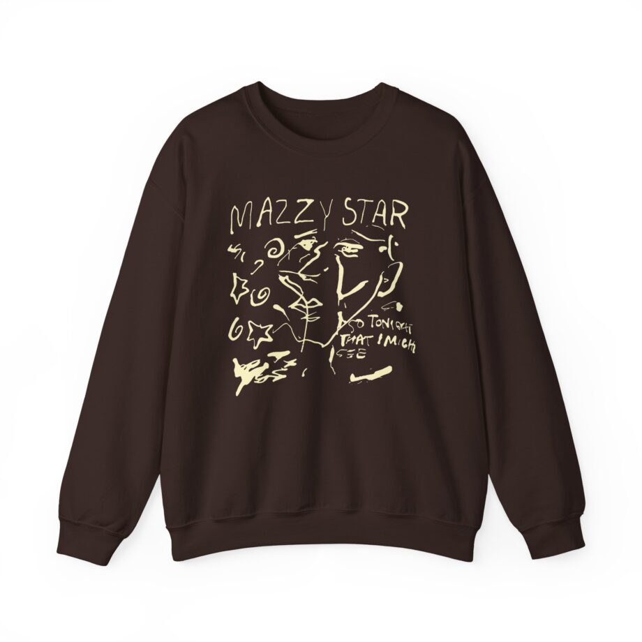 Binchtopia Max Wearing Mazzy Star 90s Unisex Heavy Blend™ Crewneck Sweatshirt