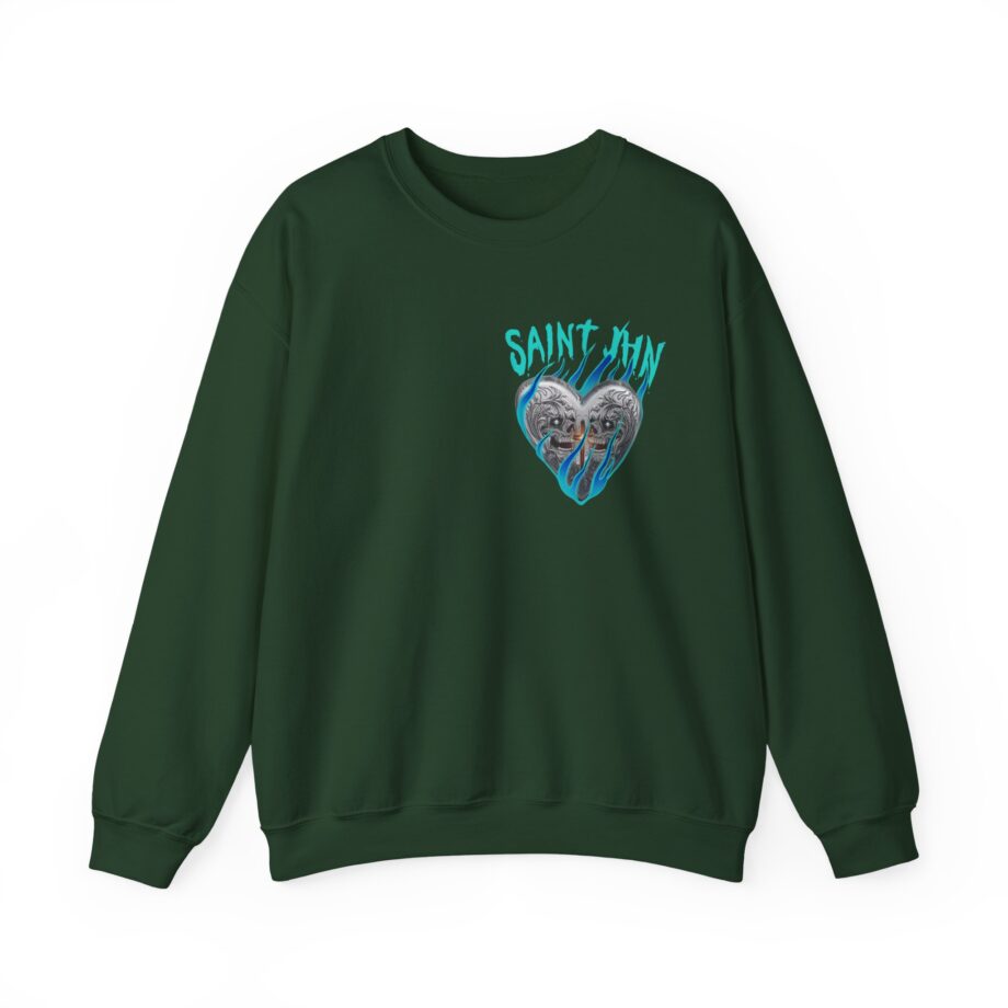 Saint Jhn Chromedd Hearts Icwbdy Unisex Heavy Blend™ Crewneck Sweatshirt