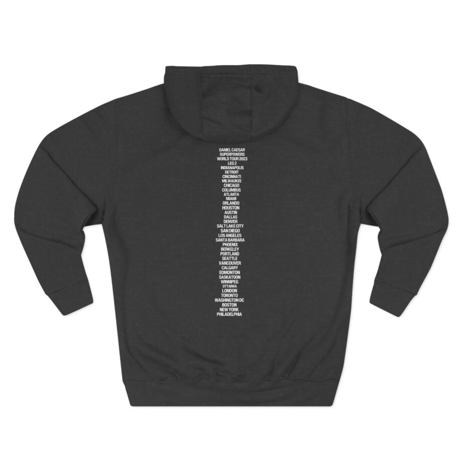 Daniel Caesar Superpowers World Tour Three-Panel Fleece Hoodie