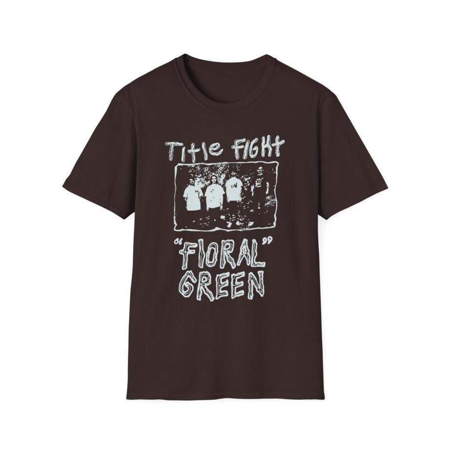 Title Fight Floral Green Unisex Softstyle T-Shirt