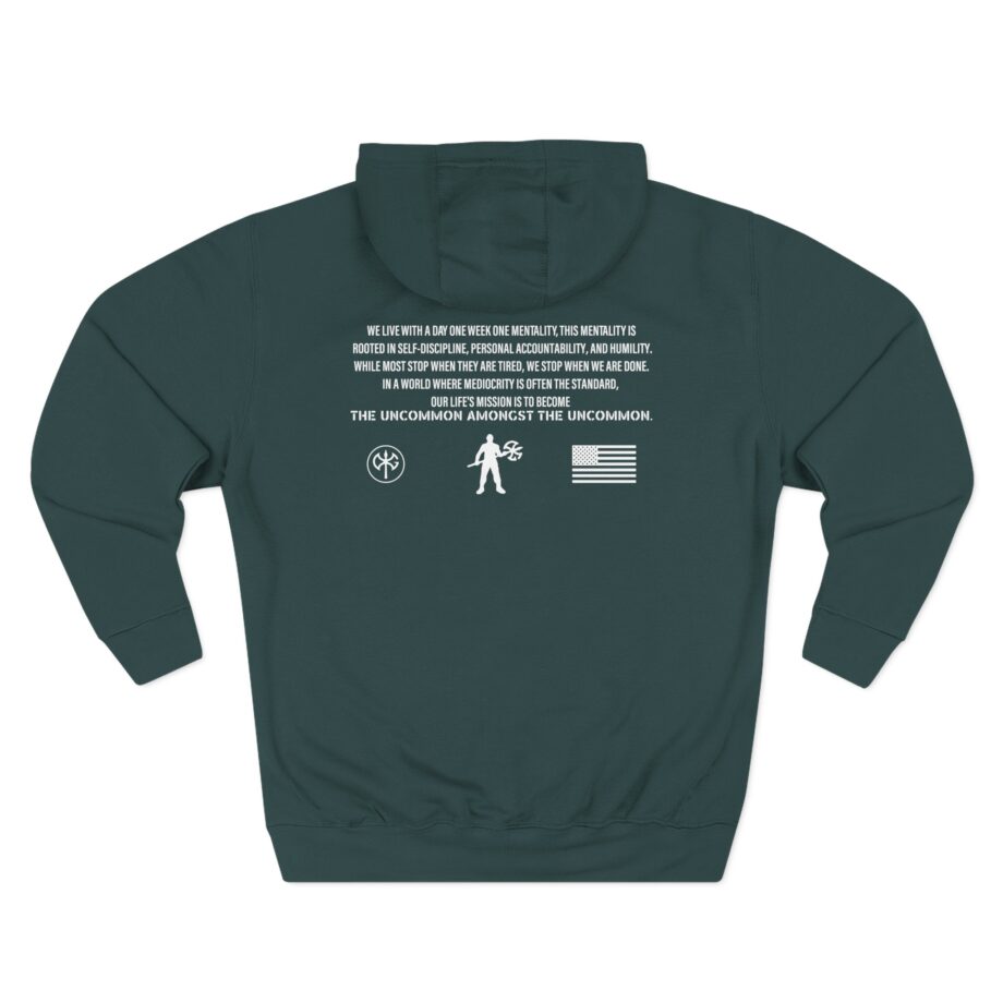 David Goggins Ethos Slogan Three-Panel Fleece Hoodie