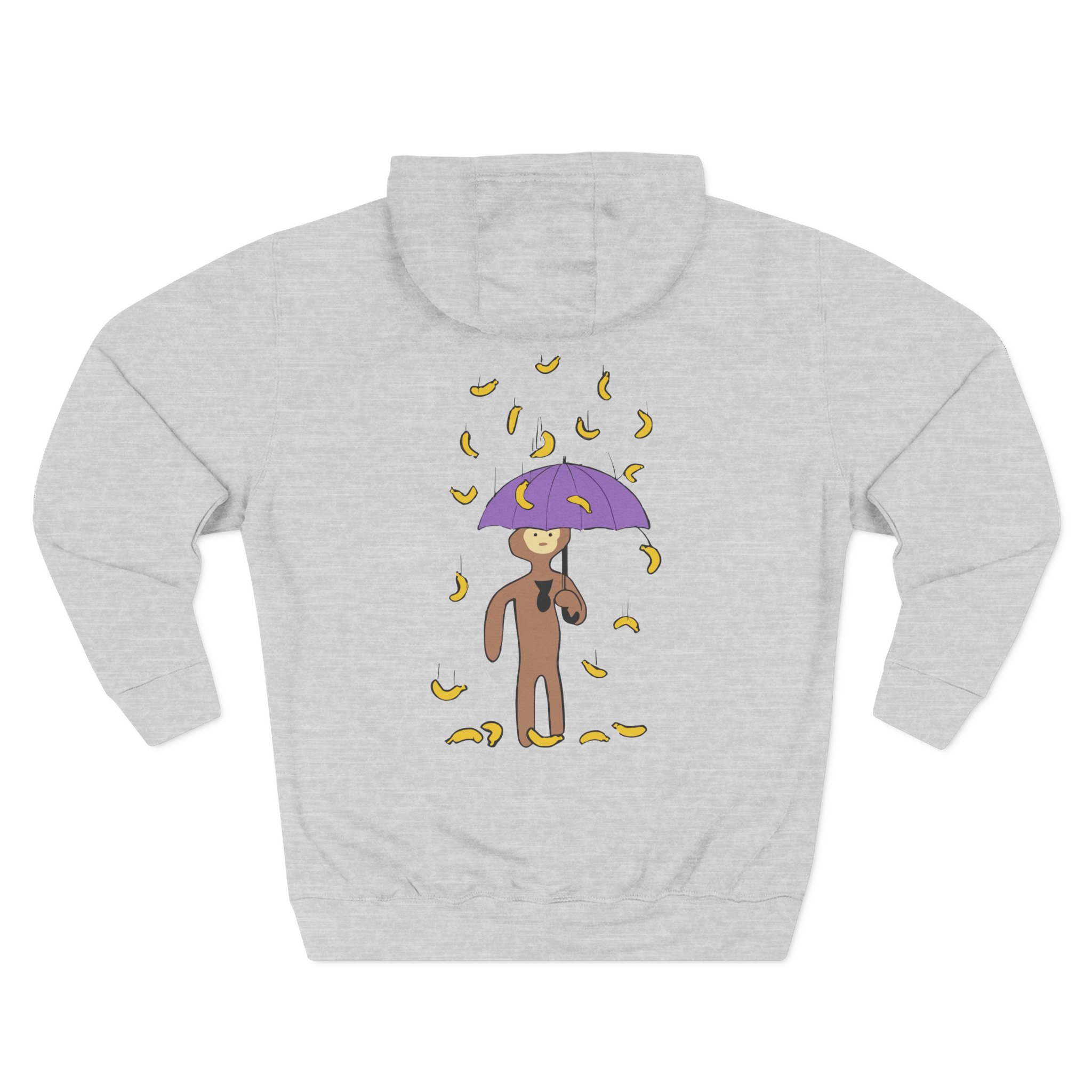 Spoonkid Raining Bananas Three-Panel Fleece Hoodie
