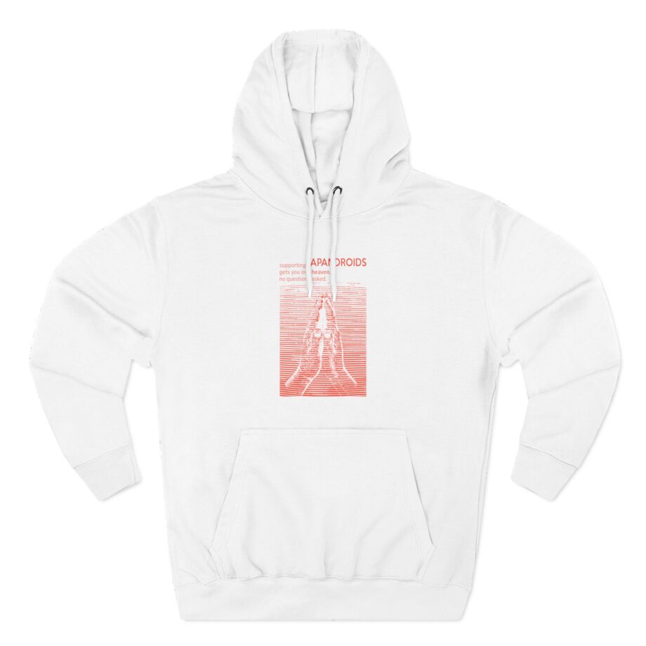 Supporting Japandroids Gets You Into Heaven No Questions Asked Three-Panel Fleece Hoodie