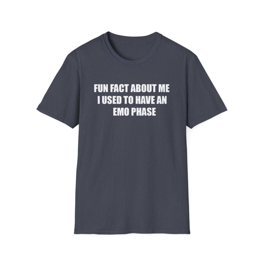 Jake & Johnnie Fun Fact About Me I Used to Have an Emo Phase Unisex Softstyle T-Shirt