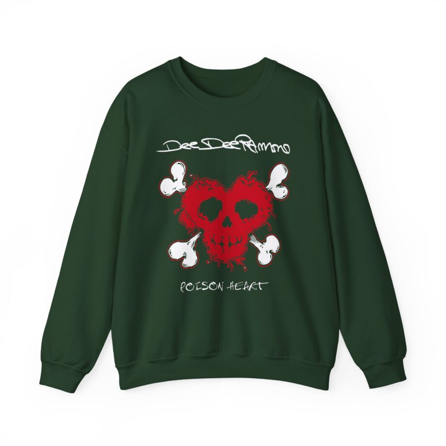 Ramones Distressed Poison Heart Unisex Heavy Blend™ Crewneck Sweatshirt