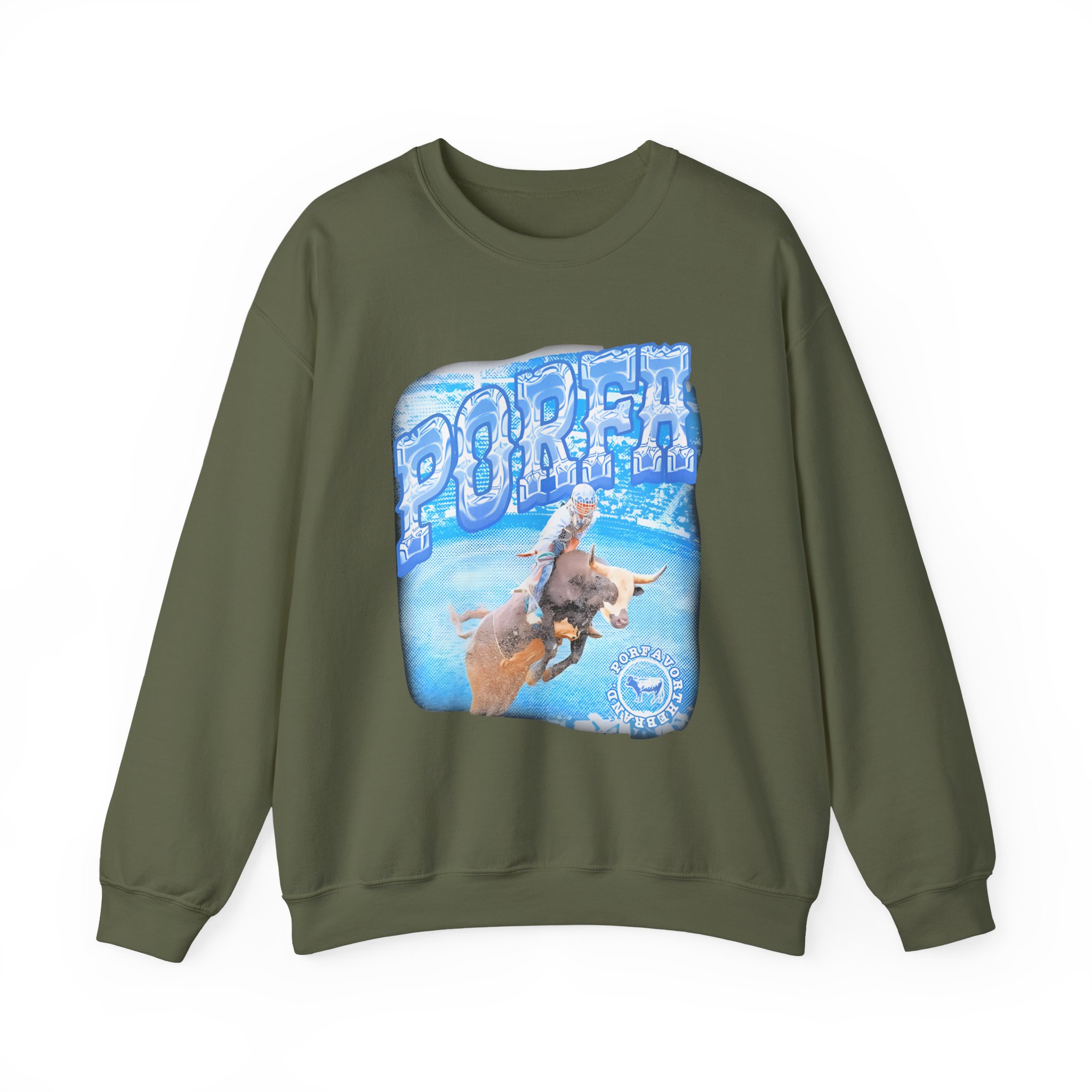 Porfa Rodeo Por Favor Unisex Heavy Blendâ„¢ Crewneck Sweatshirt