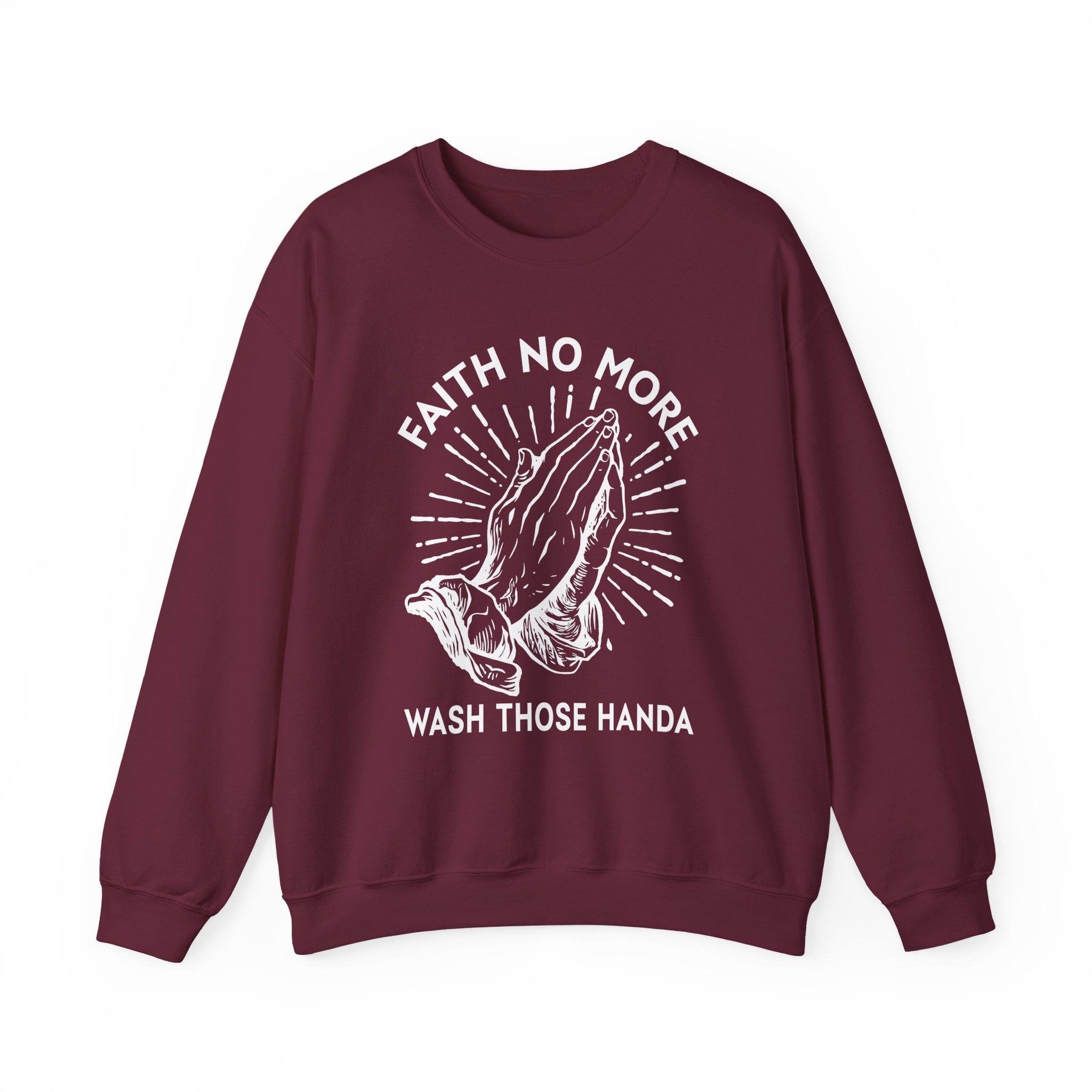 Faith No More Wash Your Hands Unisex Heavy Blendâ„¢ Crewneck Sweatshirt