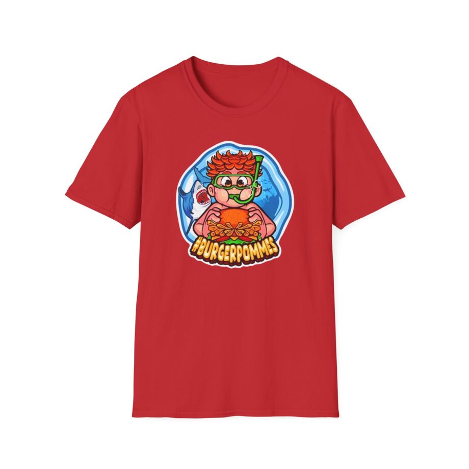 Burger Pommes Unisex Softstyle T-Shirt