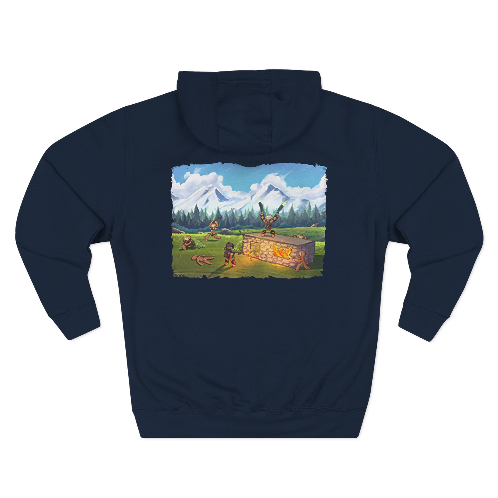 Spoonkid Monke Three-Panel Fleece Hoodie