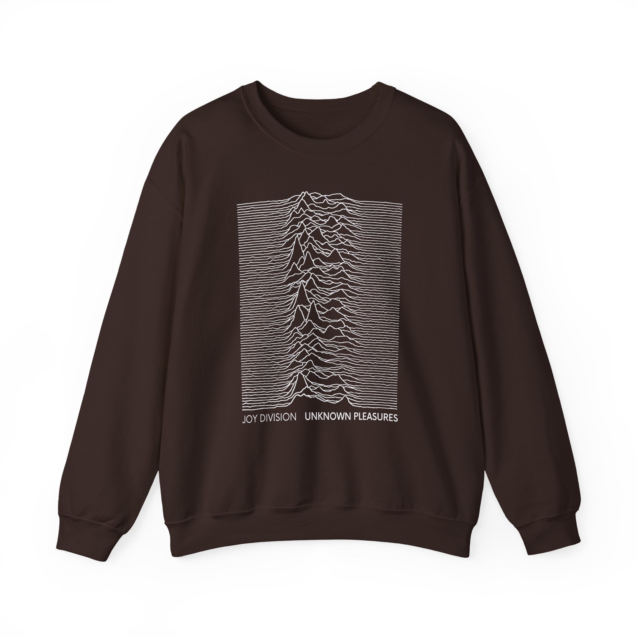 Joy Division Unknown Pleasures Text Unisex Heavy Blendâ„¢ Crewneck Sweatshirt