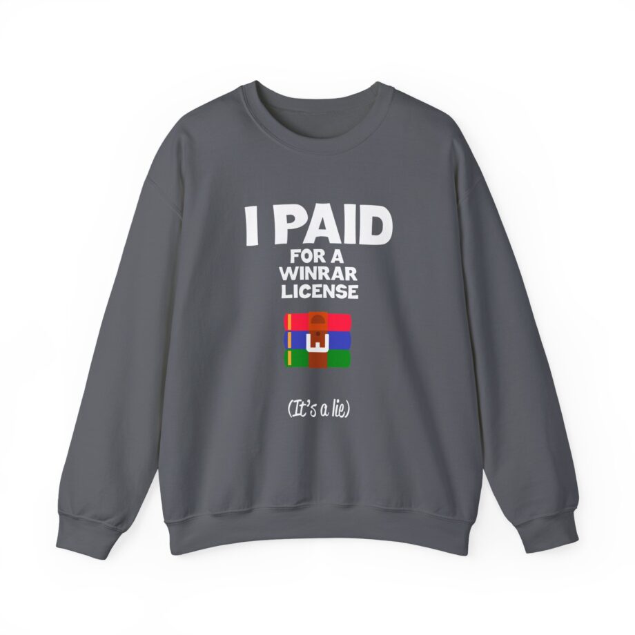 Winrar I Paid for a License Unisex Heavy Blend™ Crewneck Sweatshirt