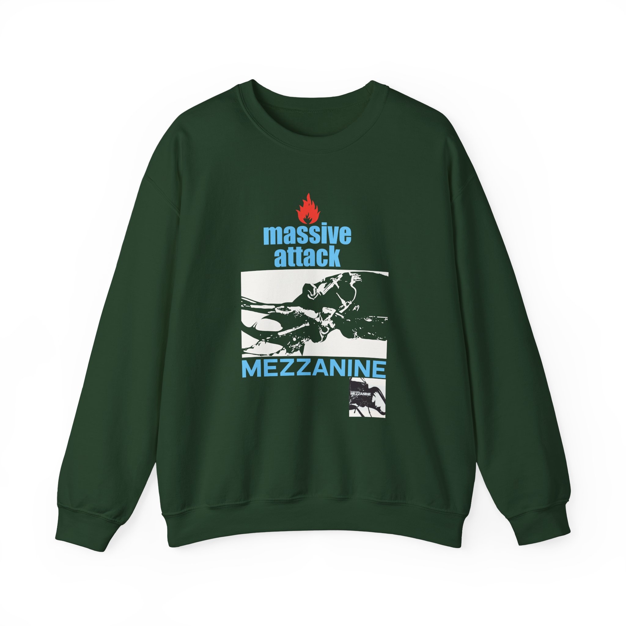 Massive Attack Mezzanine Unisex Heavy Blendâ„¢ Crewneck Sweatshirt