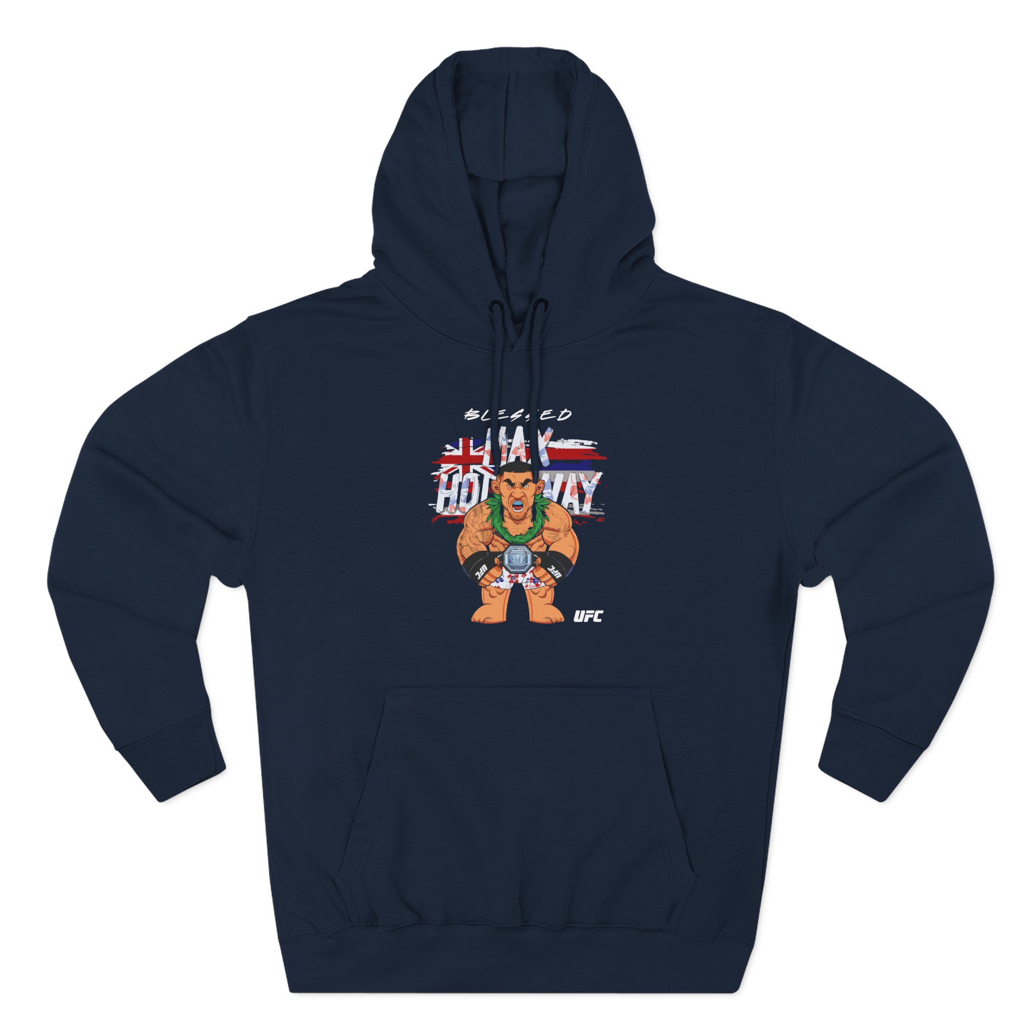 Max Holloway Big Shots Hawaii Three-Panel Fleece Hoodie