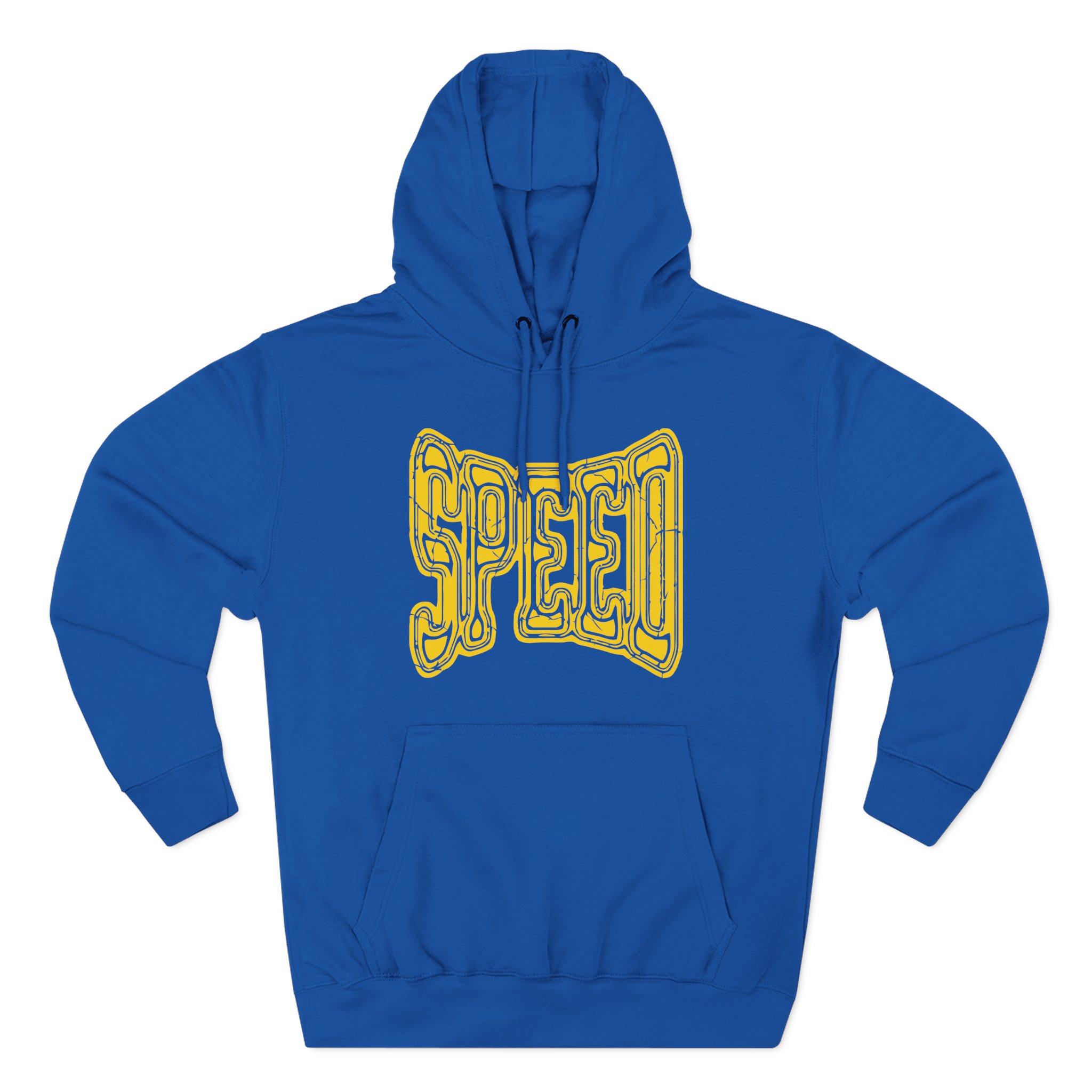 Ishowspeed Gold Logo Three-Panel Fleece Hoodie