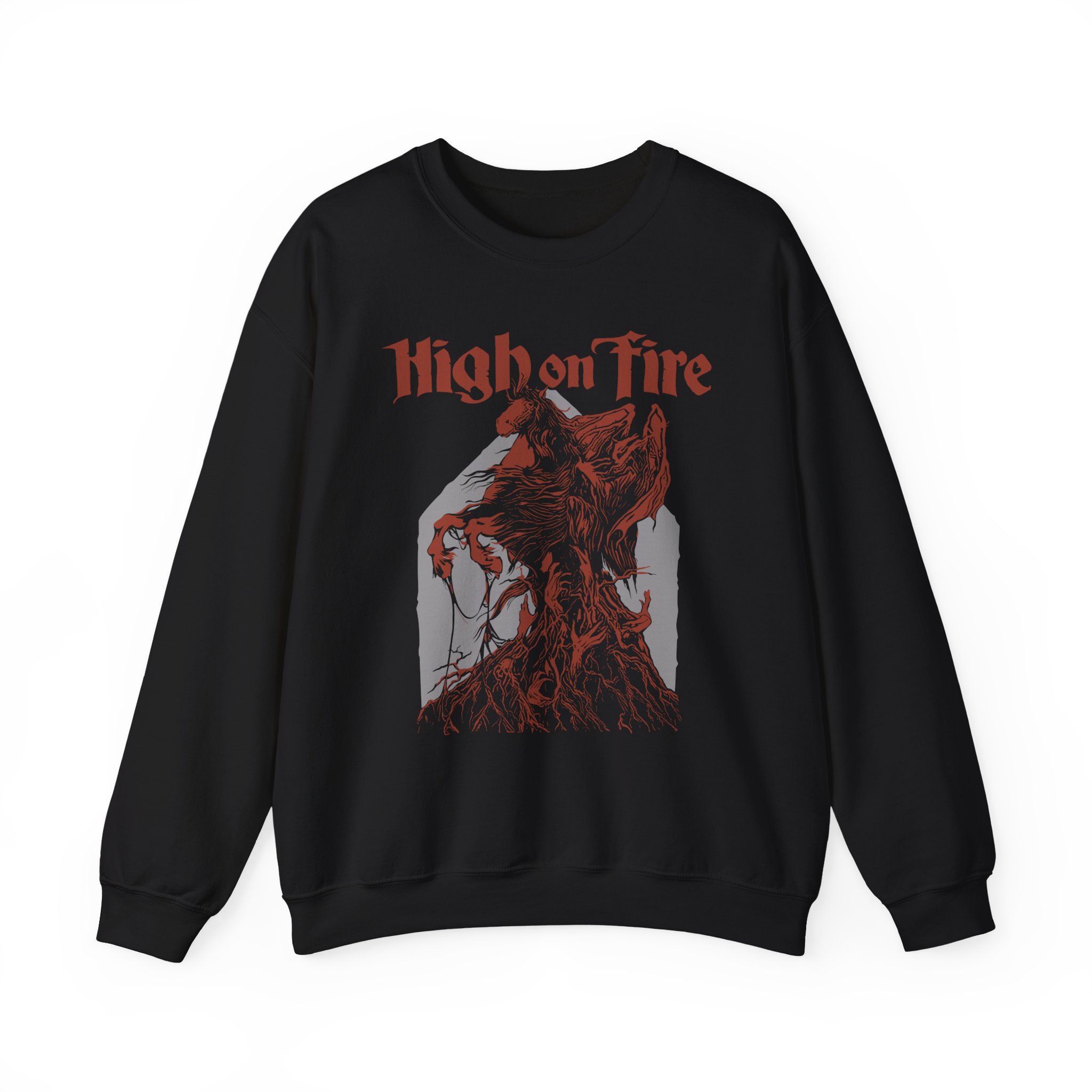 High on Fire Dark Horse Unisex Heavy Blendâ„¢ Crewneck Sweatshirt