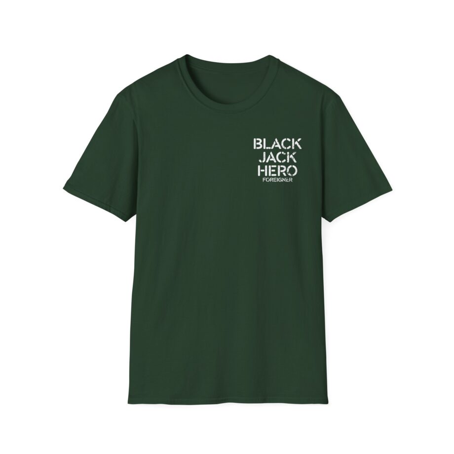 Foreigner Black Jack Hero Unisex Softstyle T-Shirt