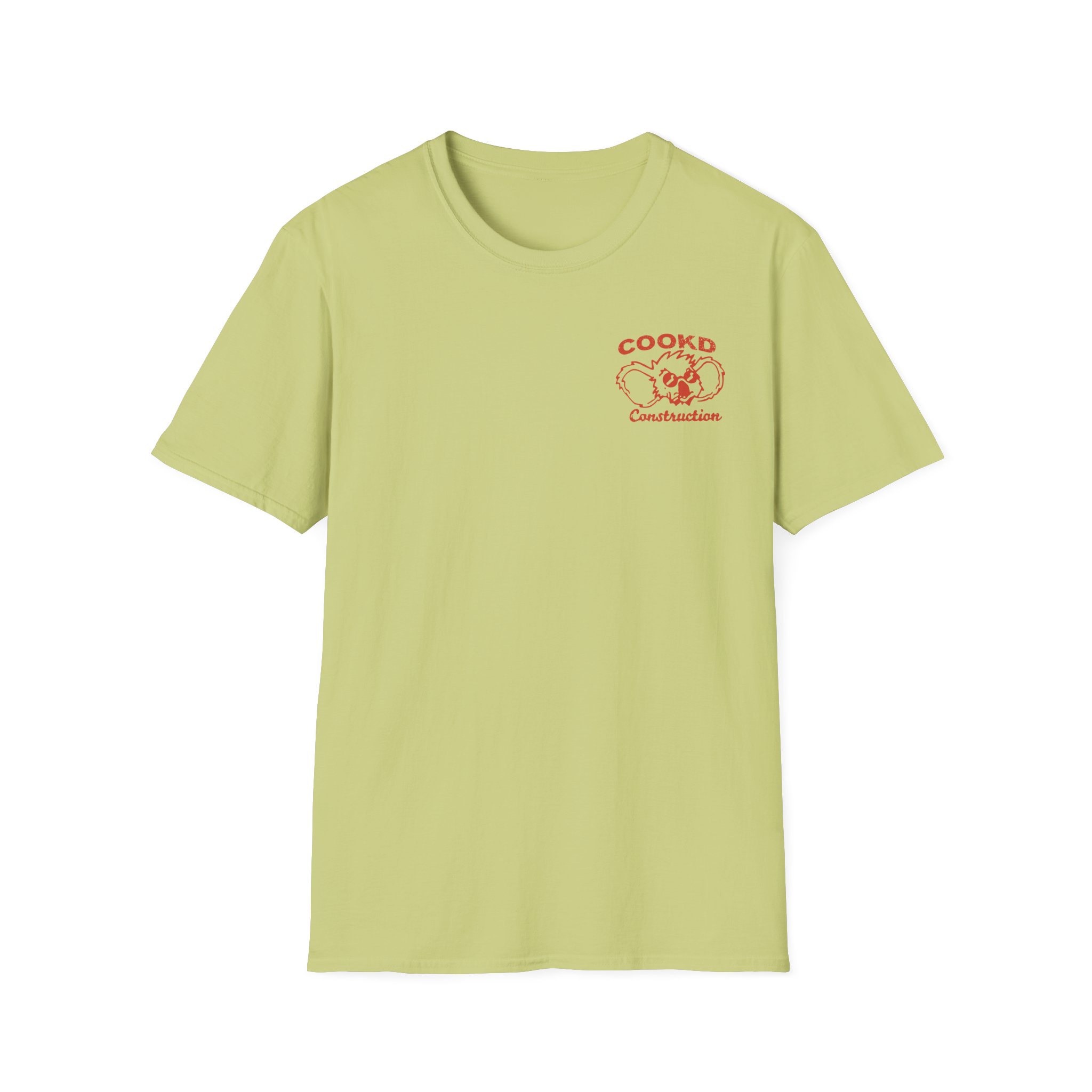 Cookd Construction Koala Unisex Softstyle T-Shirt