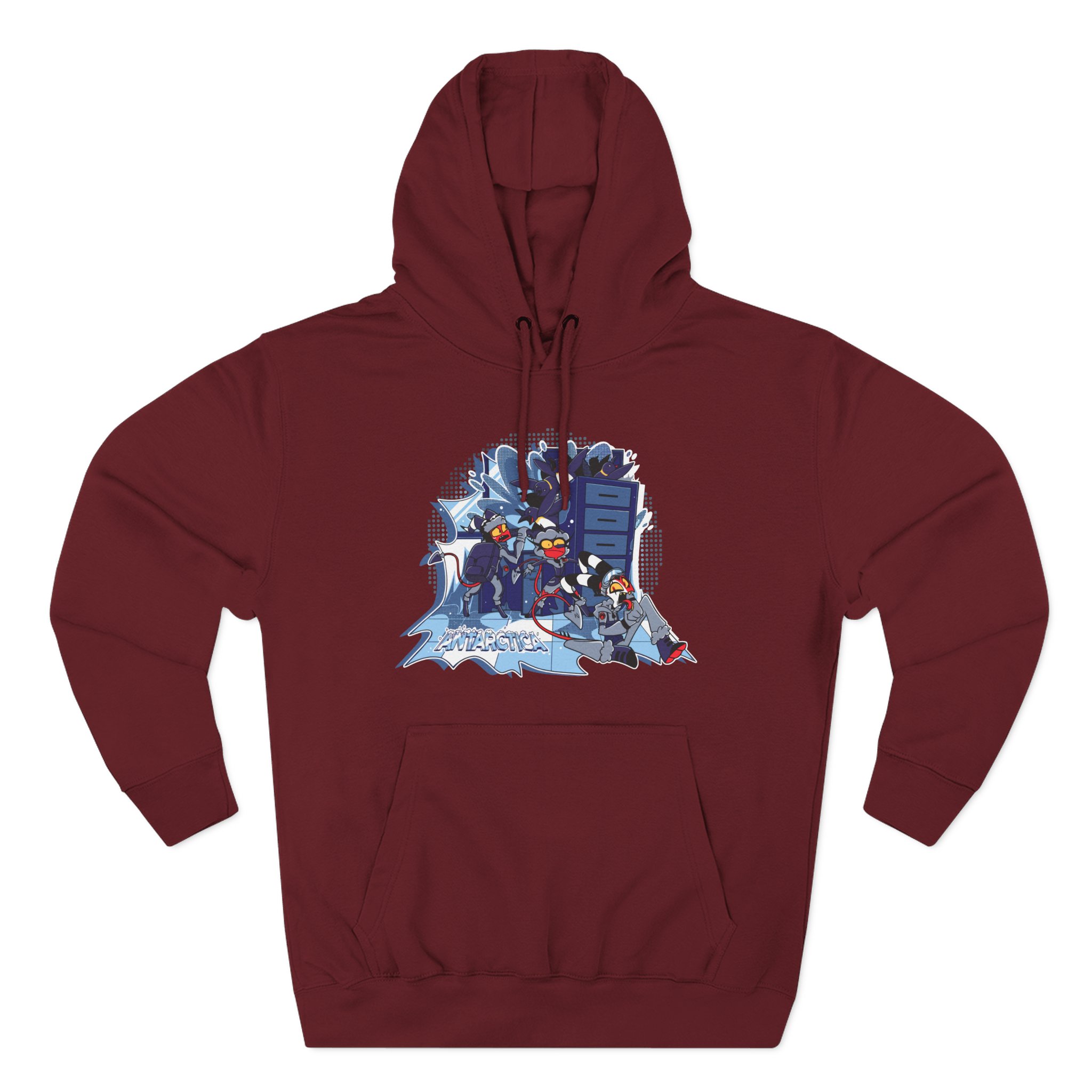 Vivziepop Antarctica Three-Panel Fleece Hoodie