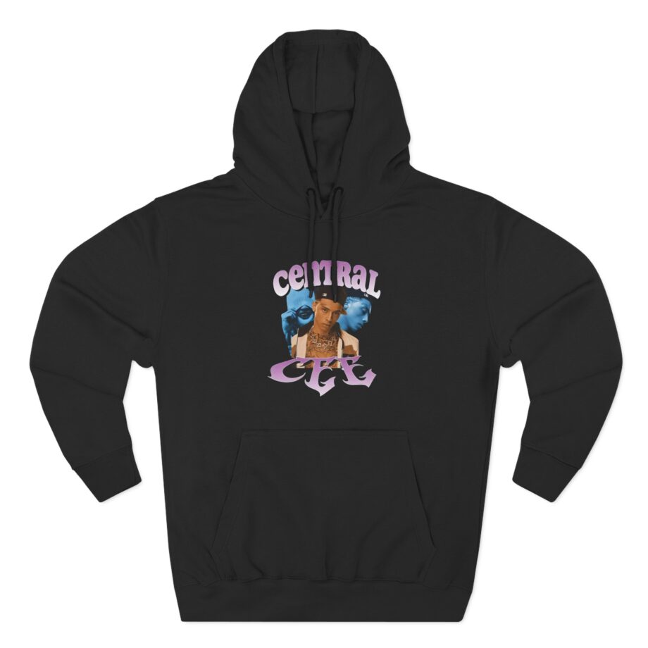 Central Cee Rap Three-Panel Fleece Hoodie