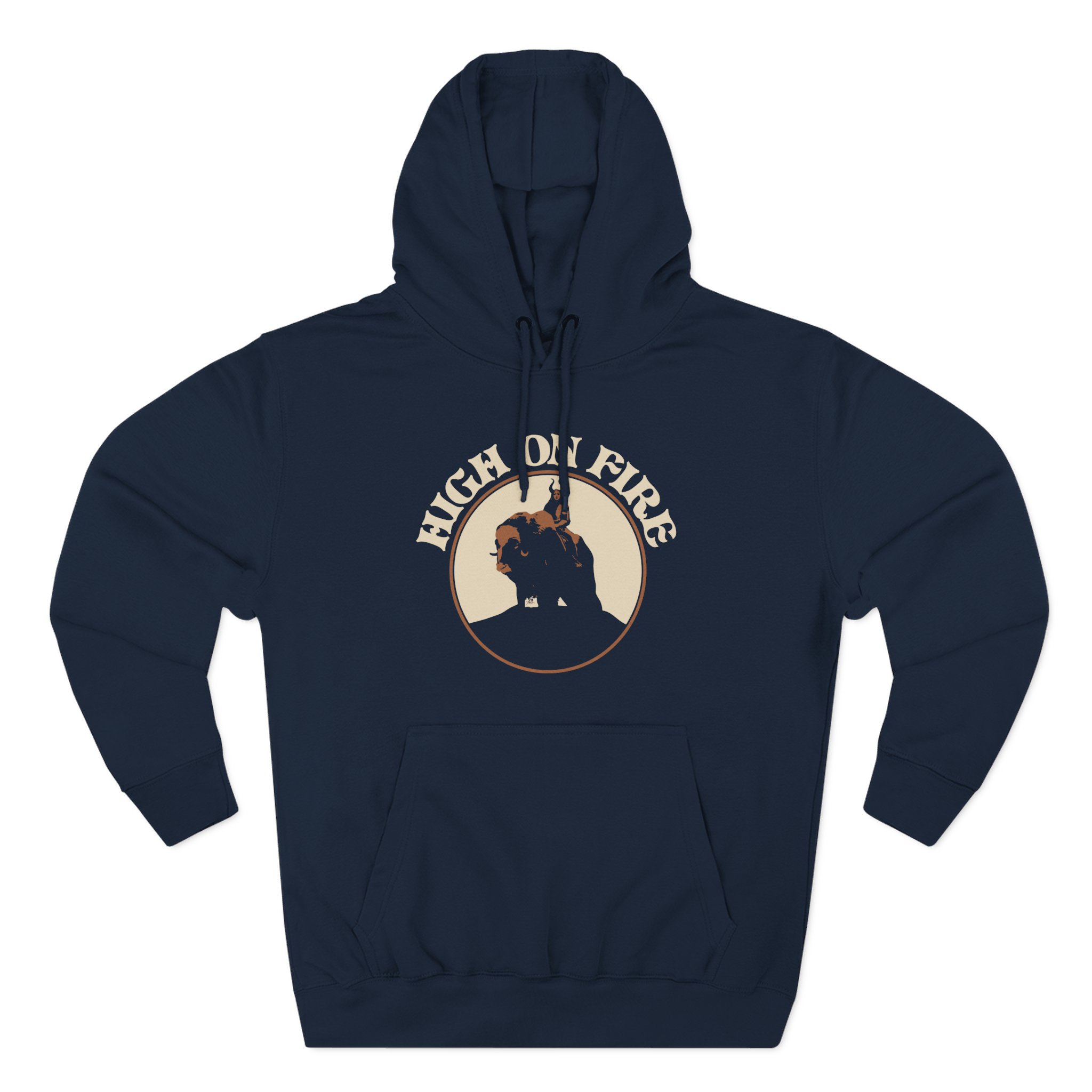 High on Fire Musk Ox Rider Three-Panel Fleece Hoodie