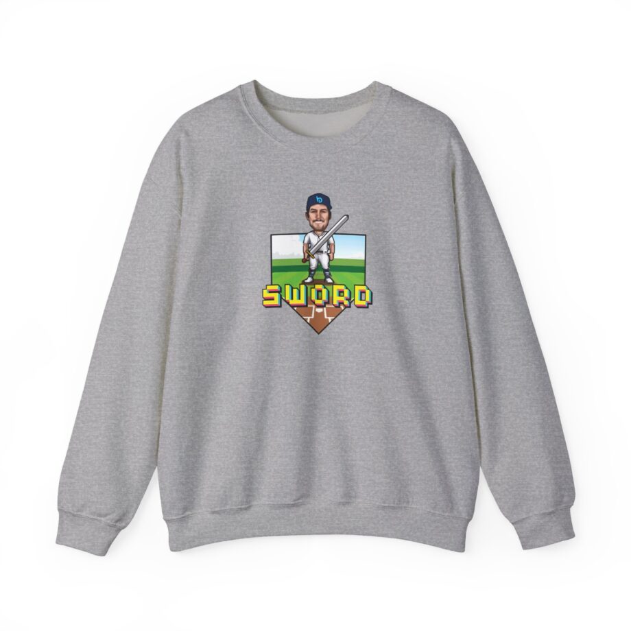 Trevor Bauer Sword Pixel Art Unisex Heavy Blend™ Crewneck Sweatshirt