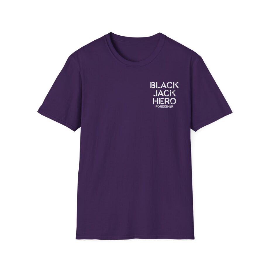 Foreigner Black Jack Hero Unisex Softstyle T-Shirt