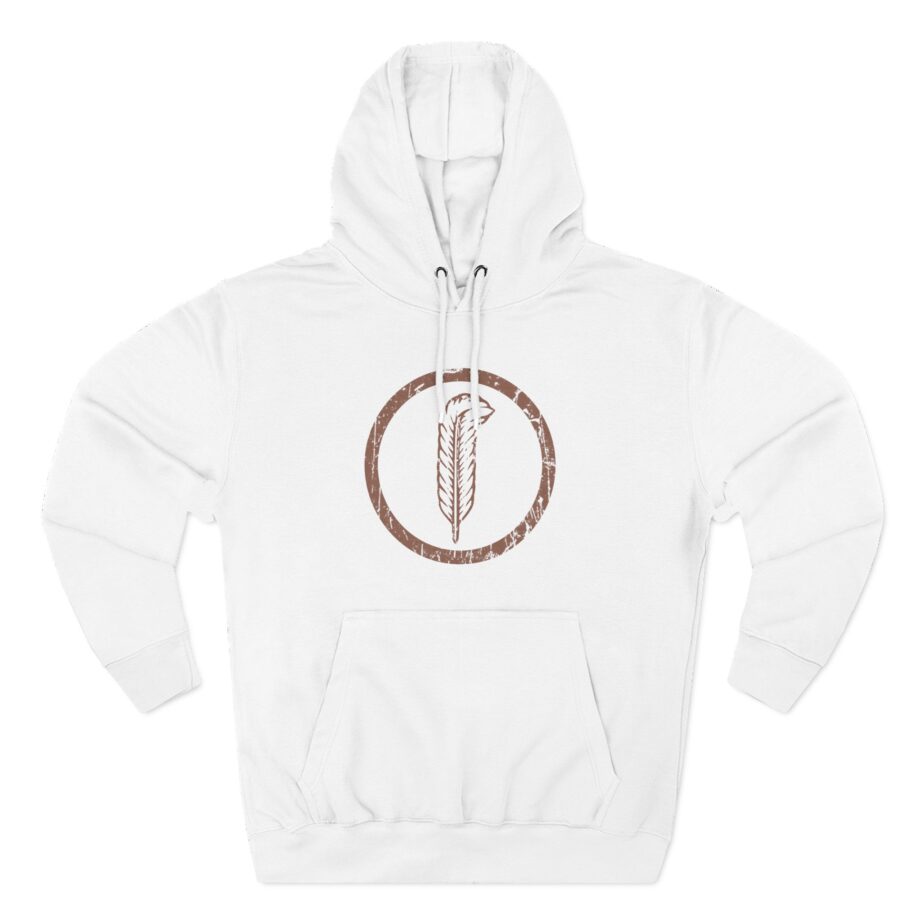 Robert Plant Distressed Feather Logo Three-Panel Fleece Hoodie