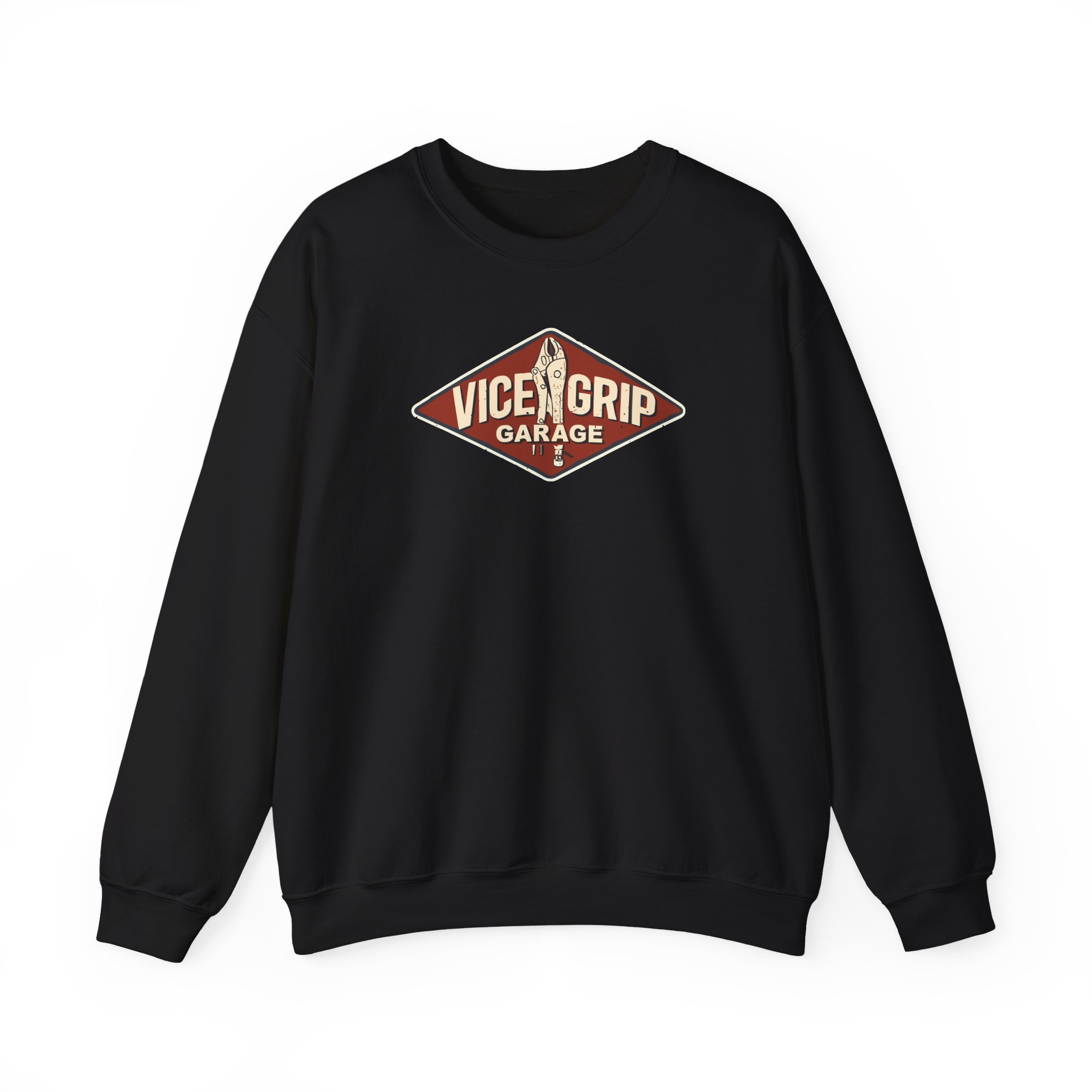 Vicegripgarage Garage Sign Unisex Heavy Blendâ„¢ Crewneck Sweatshirt