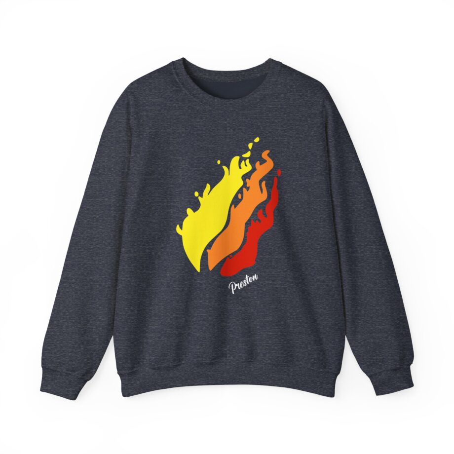 Preston Flame Unisex Heavy Blend™ Crewneck Sweatshirt