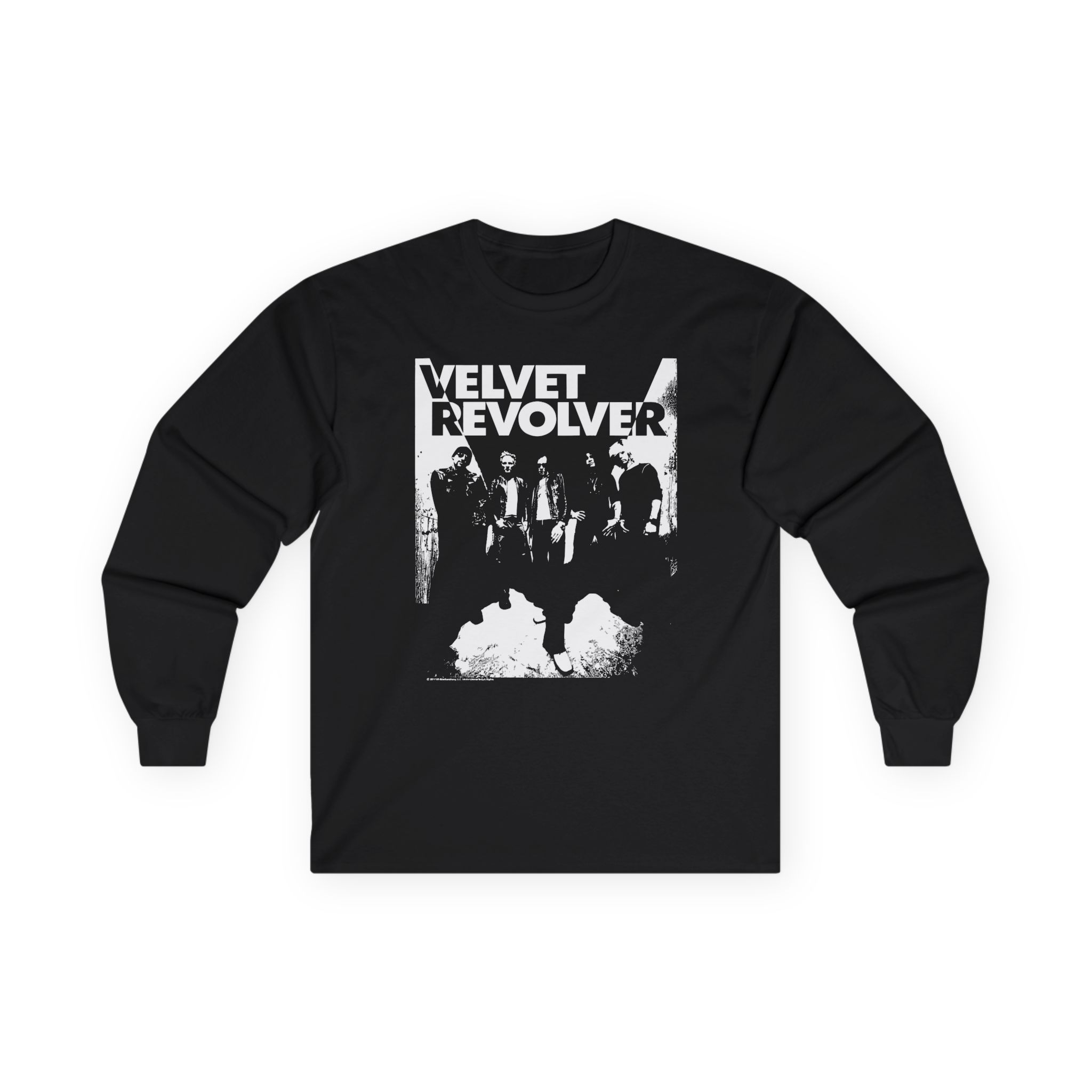 Velvet Revolver Velvet Skull Military Unisex Ultra Cotton Long Sleeve Tee
