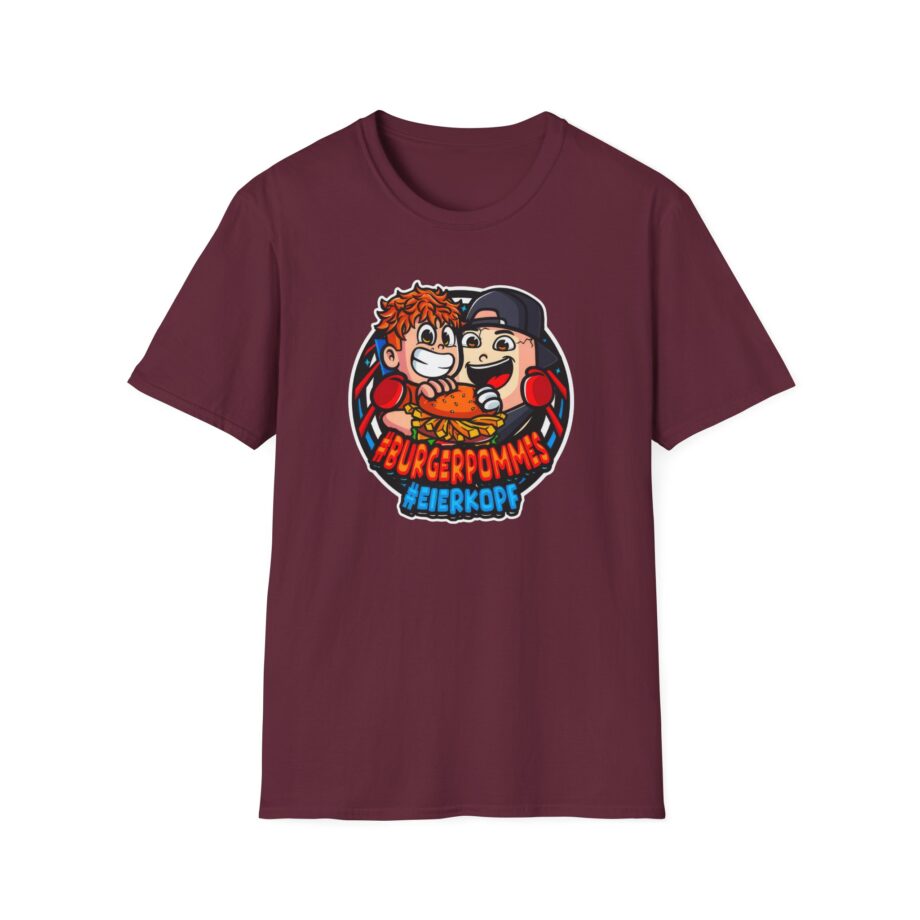 Burger Pommes eierkopf Unisex Softstyle T-Shirt