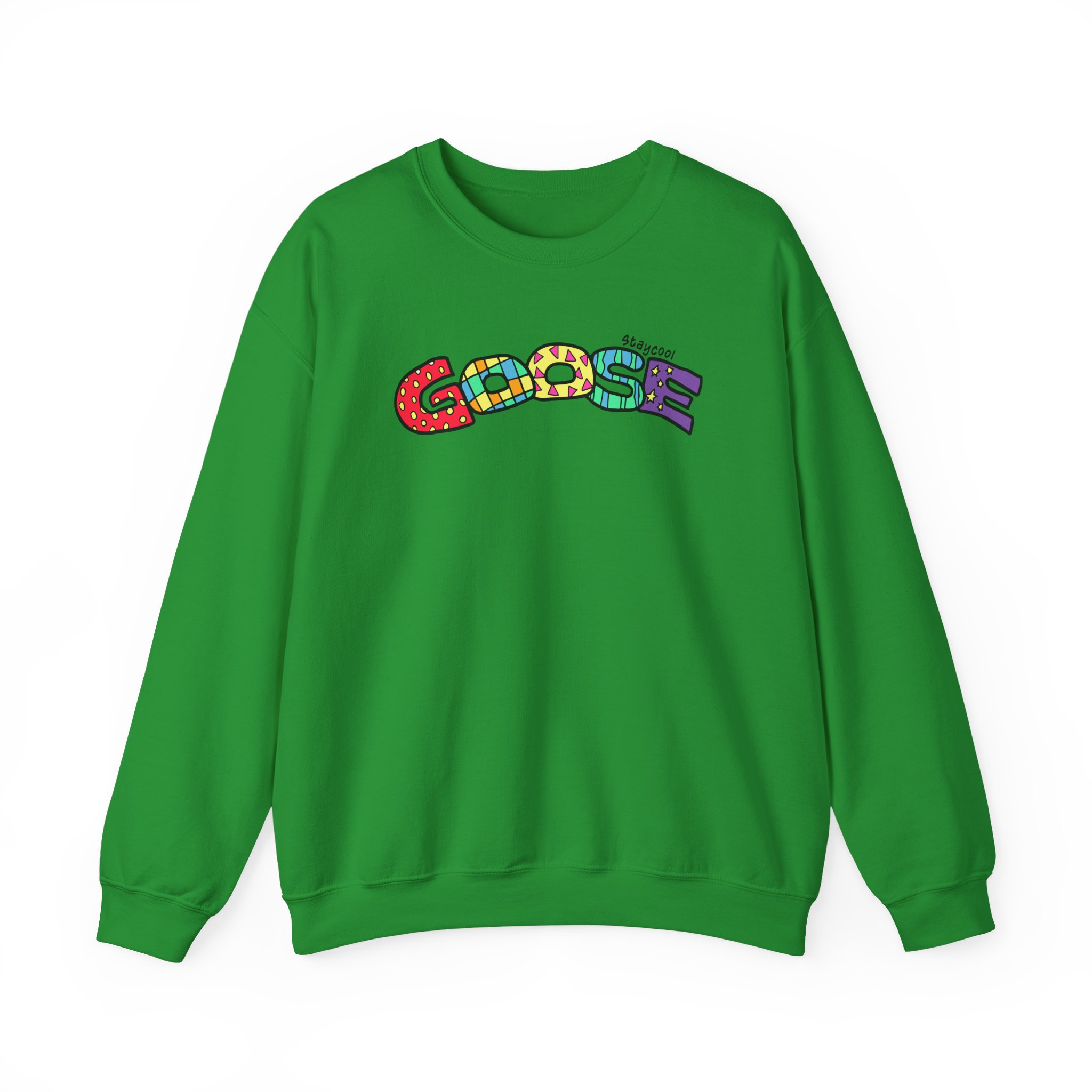 Goose x Staycool   Rainbow Unisex Heavy Blendâ„¢ Crewneck Sweatshirt