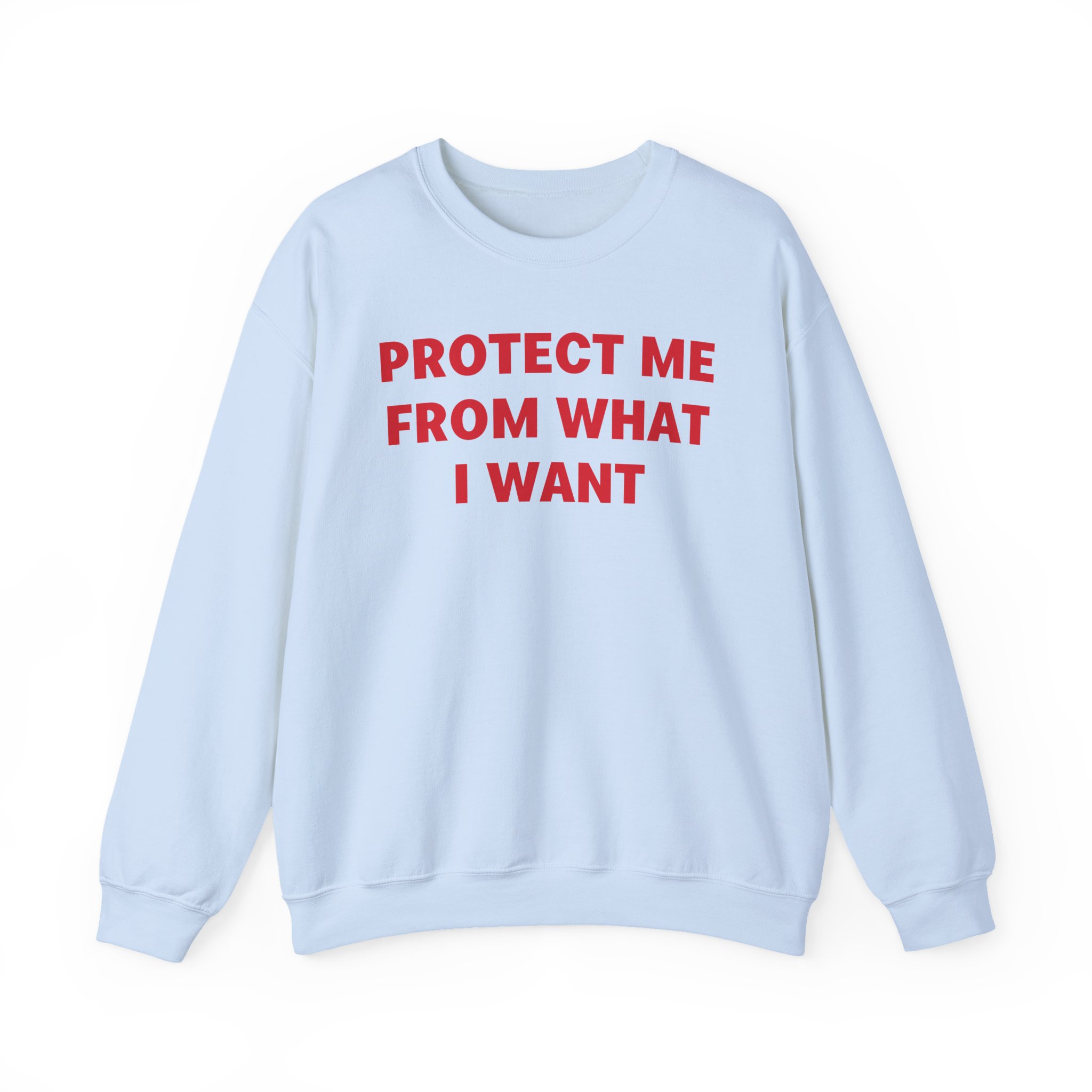 Jenny Holzer Protect Me From What I Want Unisex Heavy Blendâ„¢ Crewneck Sweatshirt