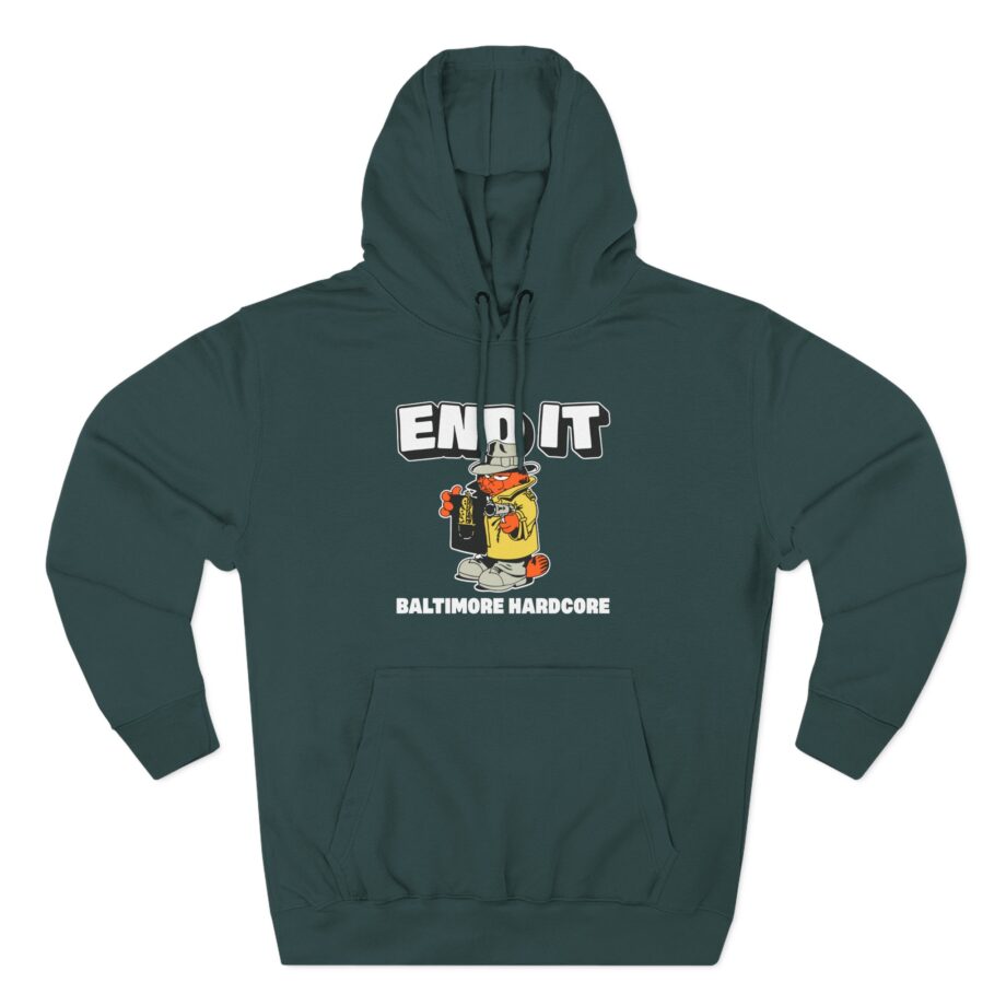 End It Baltimore Hardcore Three-Panel Fleece Hoodie