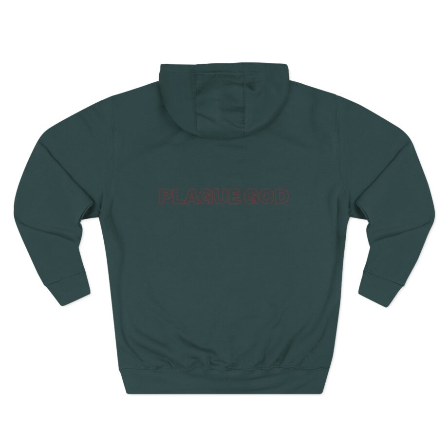 Absent in Body Plague God Three-Panel Fleece Hoodie