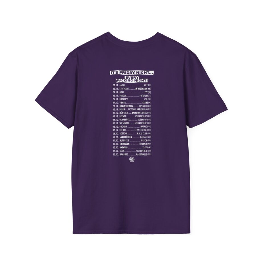 Zebrahead Lightning Skull Friday night tour Unisex Softstyle T-Shirt