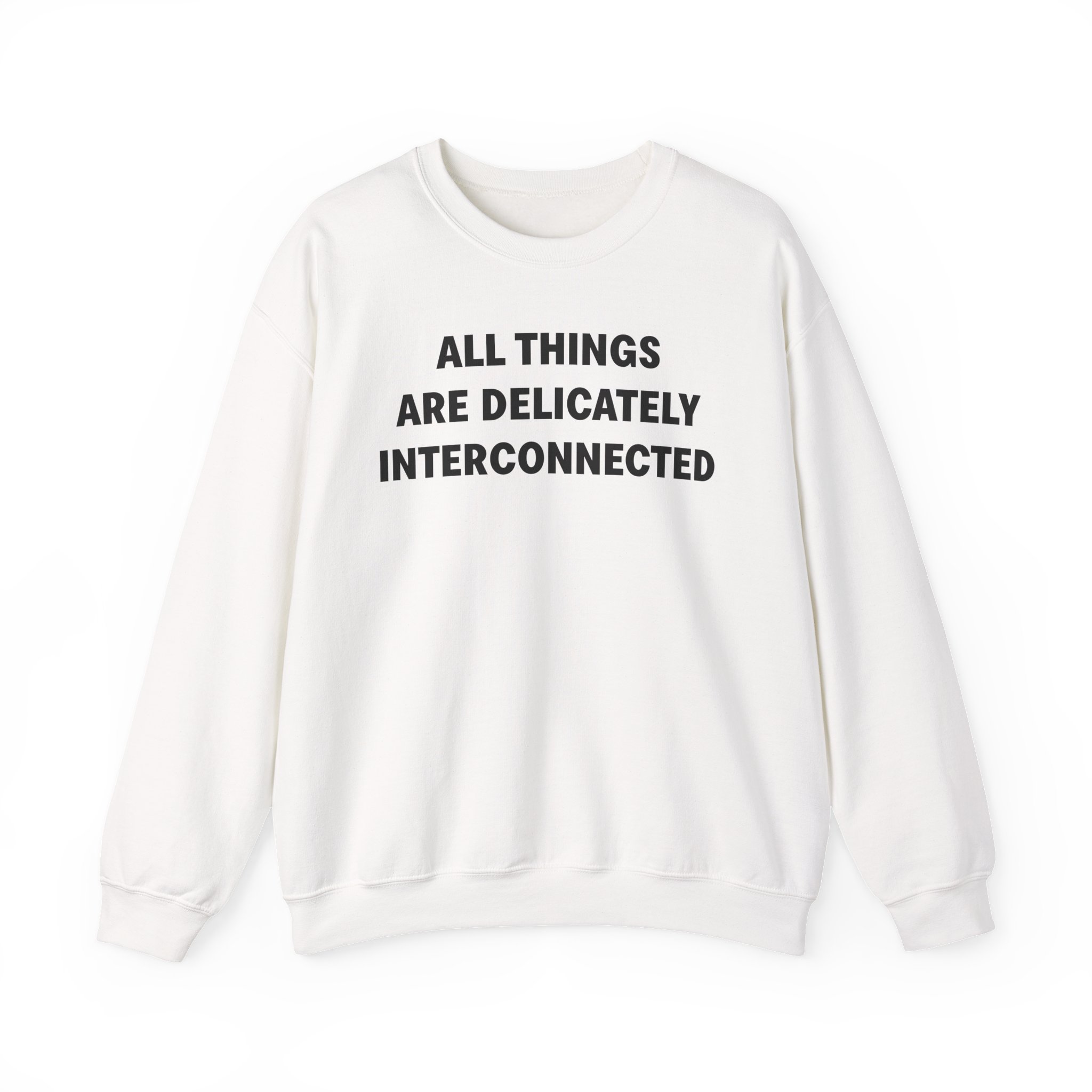 Jenny Holzer All Things Are Delicately Interconnected Unisex Heavy Blendâ„¢ Crewneck Sweatshirt