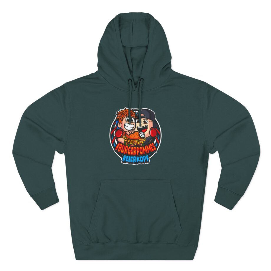 Burger Pommes eierkopf Three-Panel Fleece Hoodie